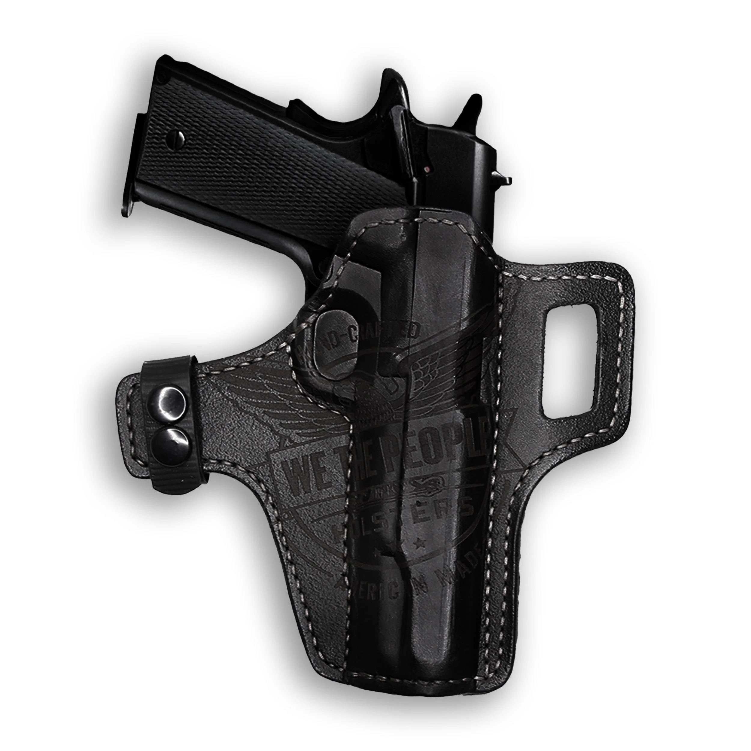 Colt 1911 5" Government No Rail Only Independence Leather OWB Holster - Image 4