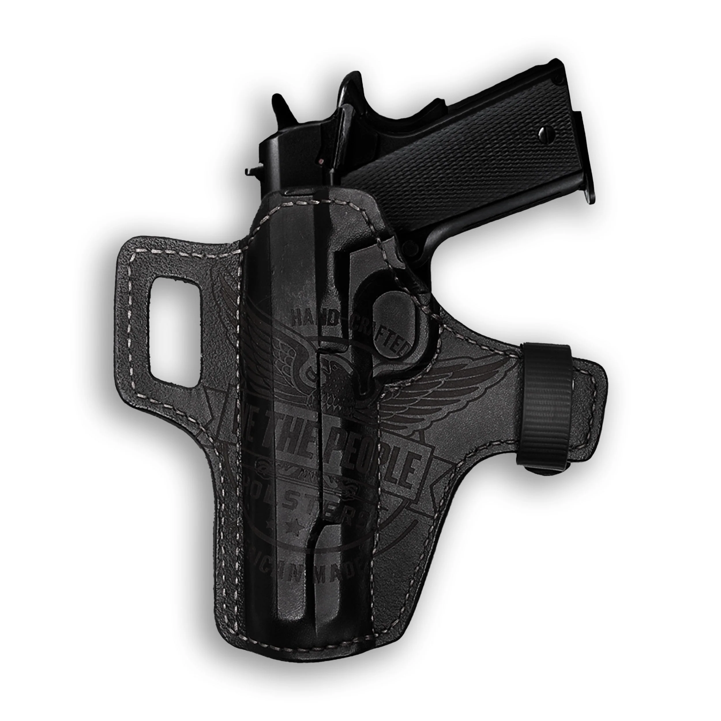 Colt 1911 5" Government No Rail Only Independence Leather OWB Holster - Image 5