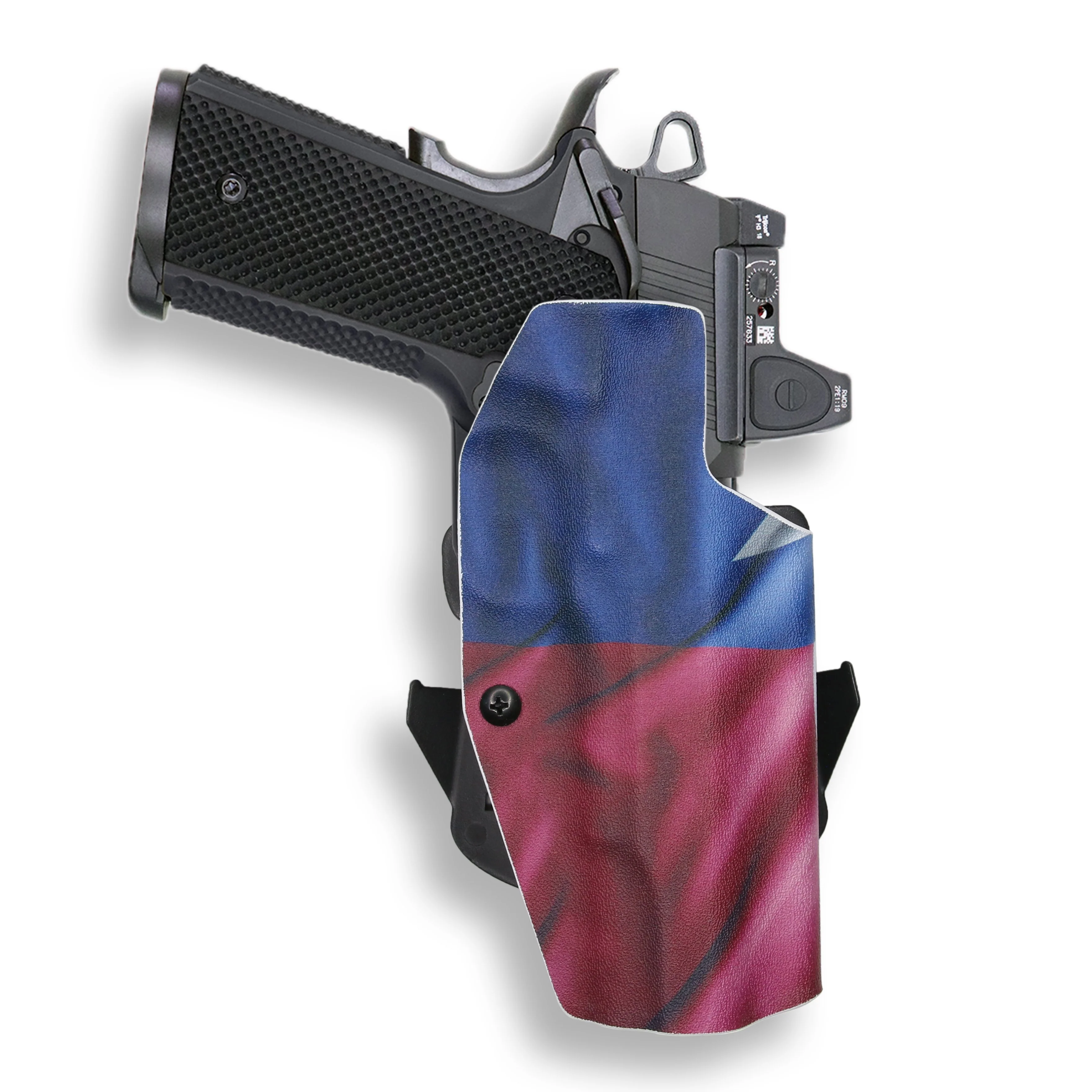 Colt 1911 5" Government 45ACP No Rail Only Red Dot Optic Cut OWB Holster - Image 19