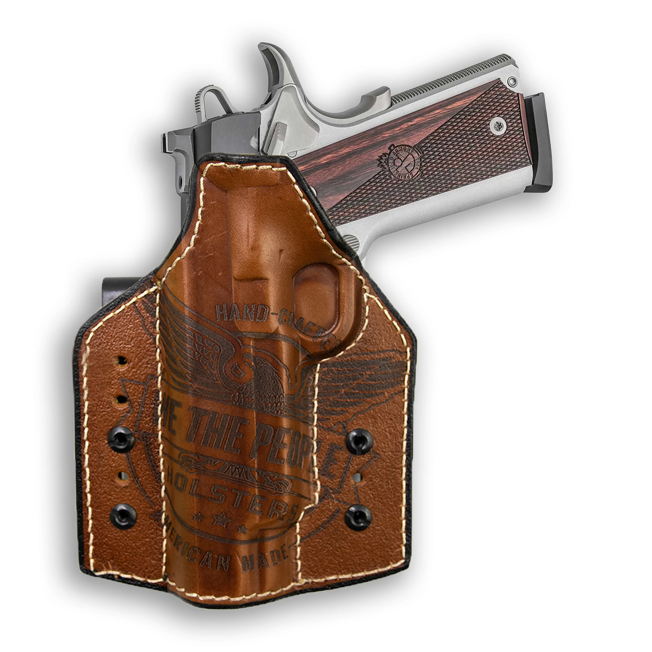 Colt 1911 5" Government With Rail Only Independence Leather IWB Holster - Image 2