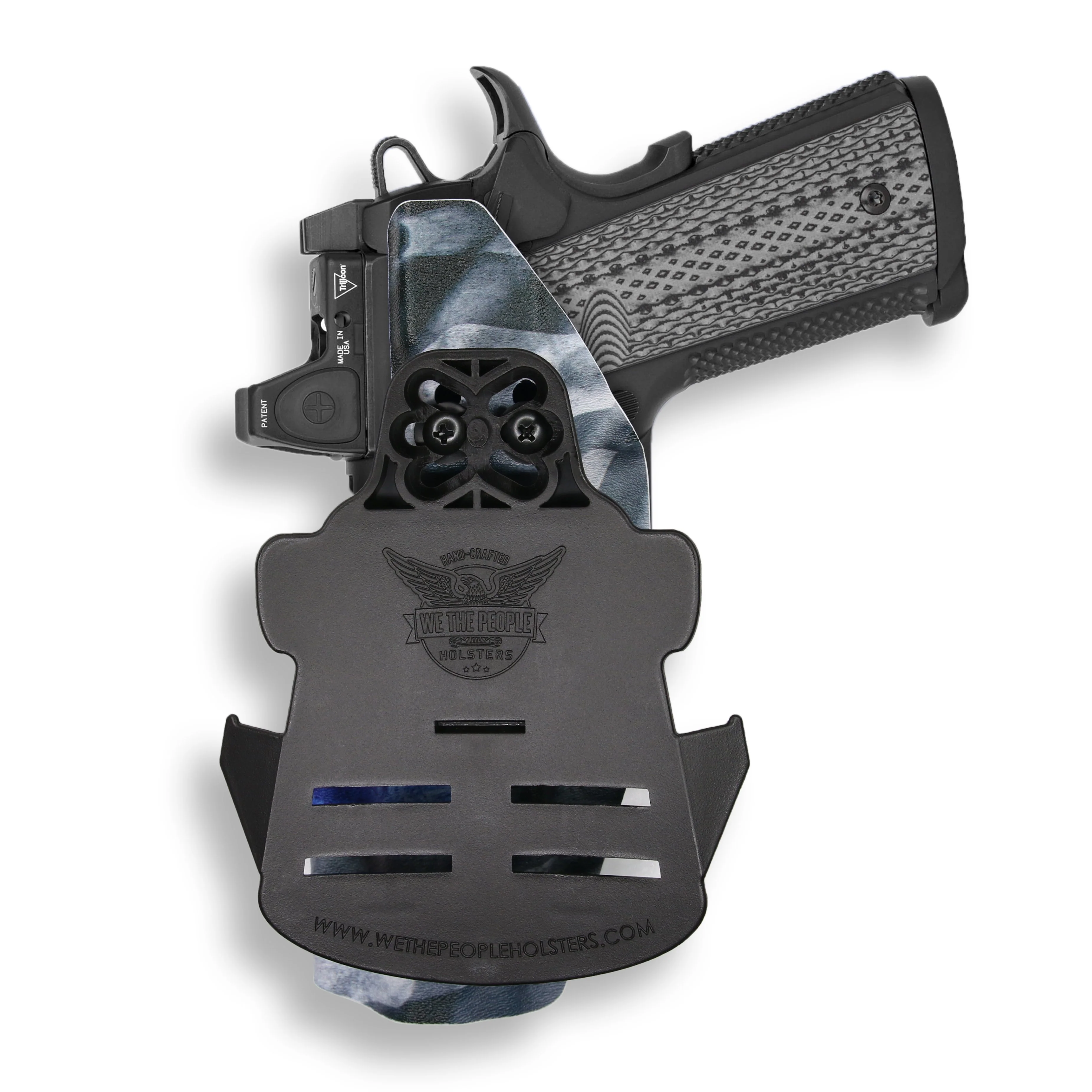 Colt 1911 5" 45ACP with Rail Only Red Dot Optic Cut OWB Holster - Image 12