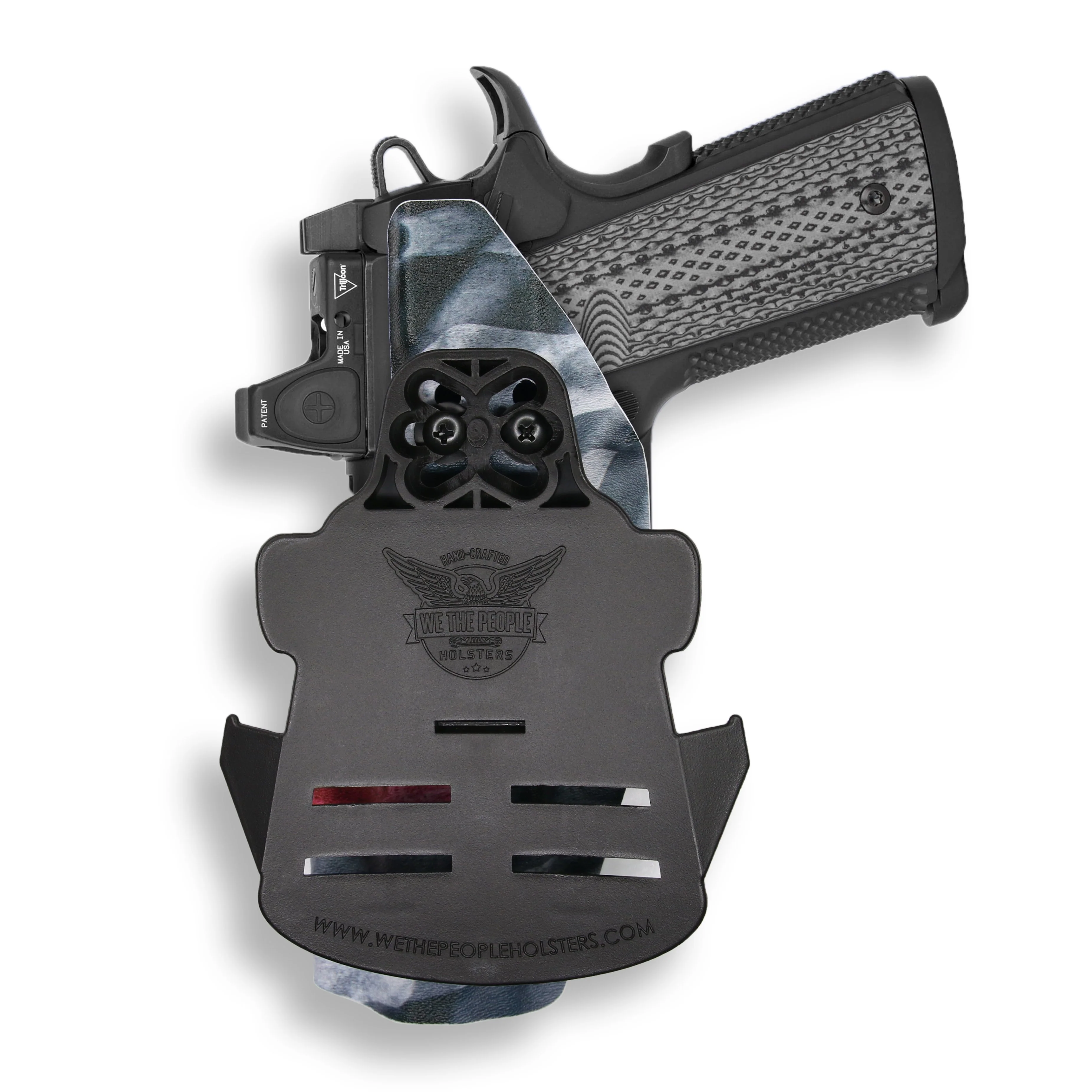 Colt 1911 5" 45ACP with Rail Only Red Dot Optic Cut OWB Holster - Image 14