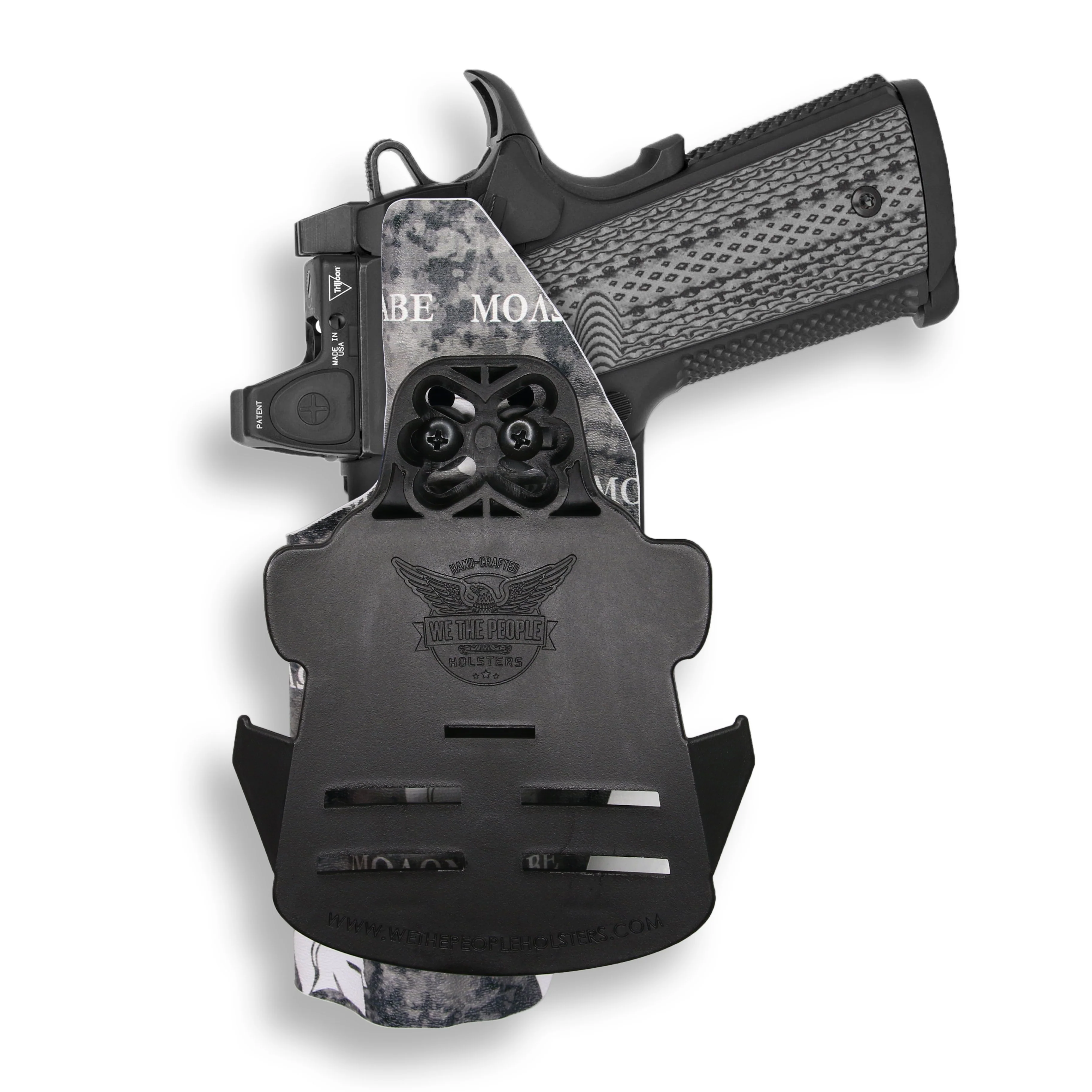 Colt 1911 5" 45ACP with Rail Only Red Dot Optic Cut OWB Holster - Image 25