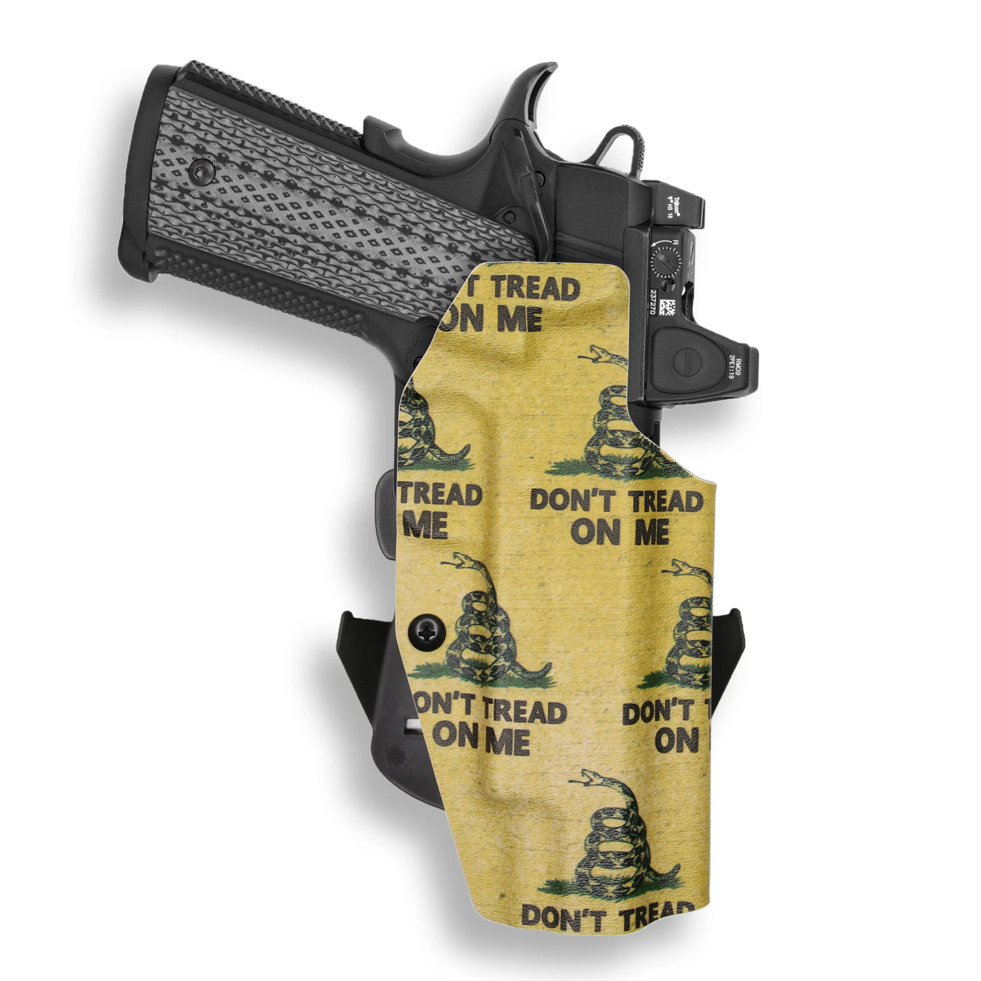 Colt 1911 5" 45ACP with Rail Only Red Dot Optic Cut OWB Holster - Image 26