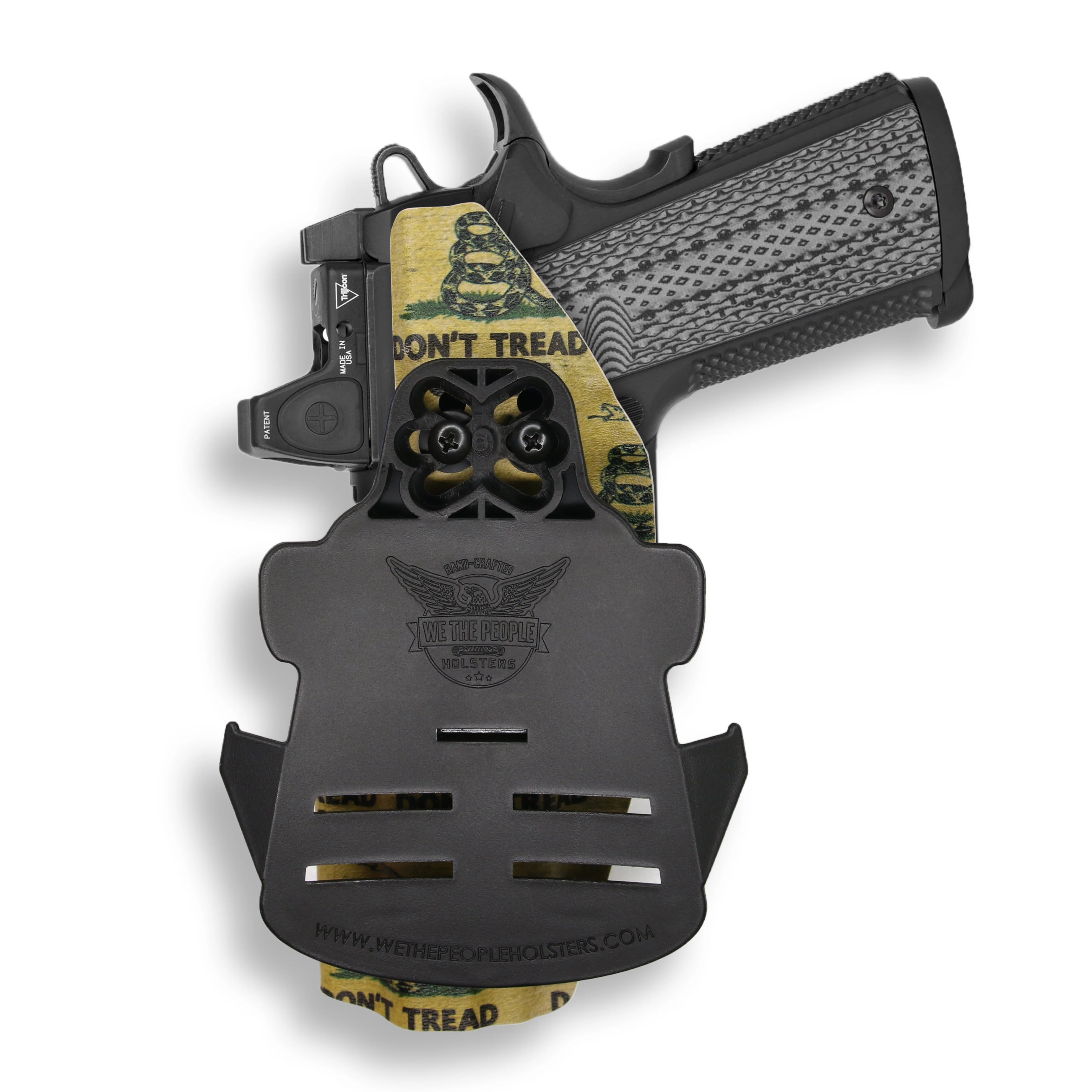 Colt 1911 5" 45ACP with Rail Only Red Dot Optic Cut OWB Holster - Image 27