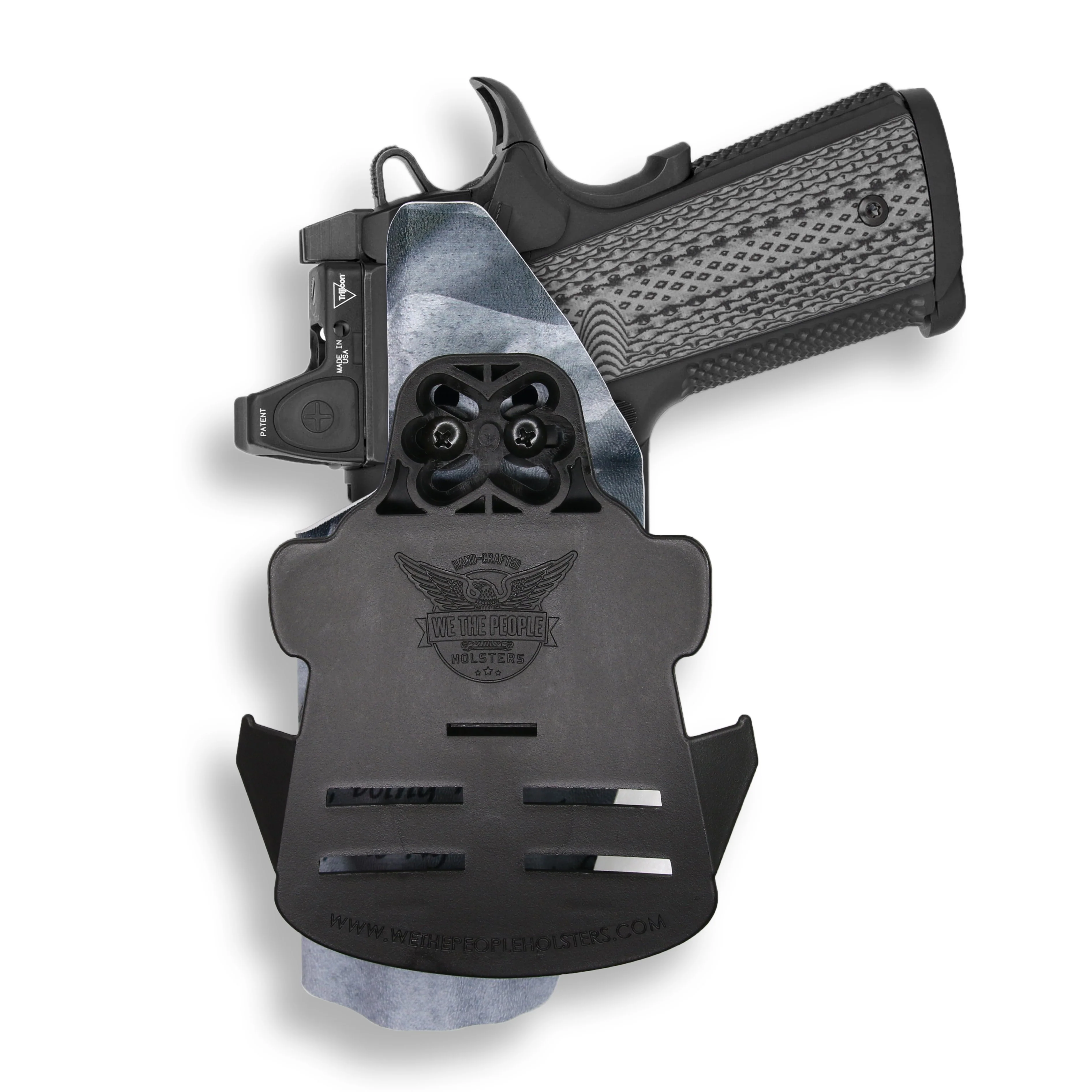 Colt 1911 5" 45ACP with Rail Only Red Dot Optic Cut OWB Holster - Image 31