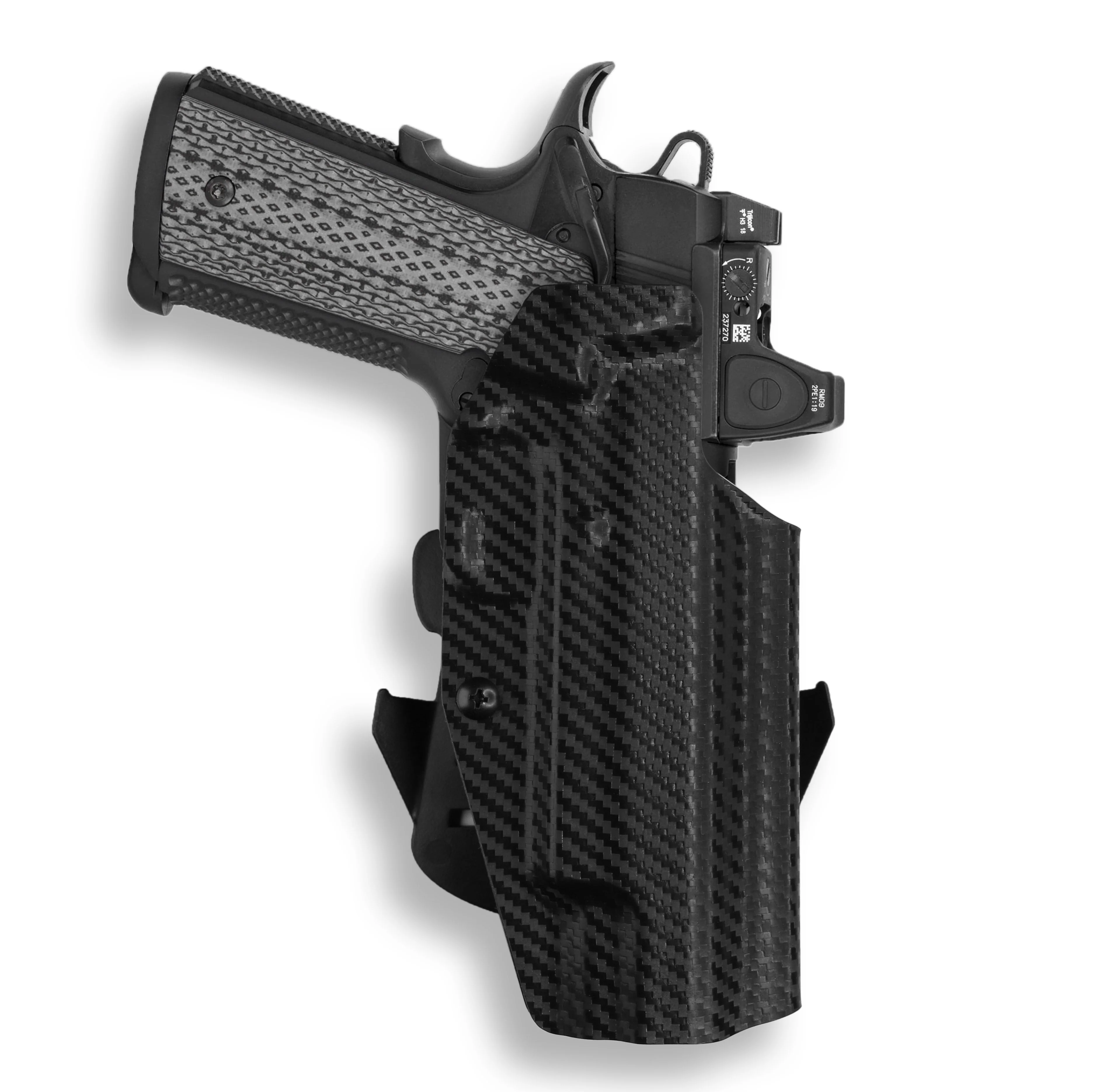 Colt 1911 5" 45ACP with Rail Only Red Dot Optic Cut OWB Holster - Image 7