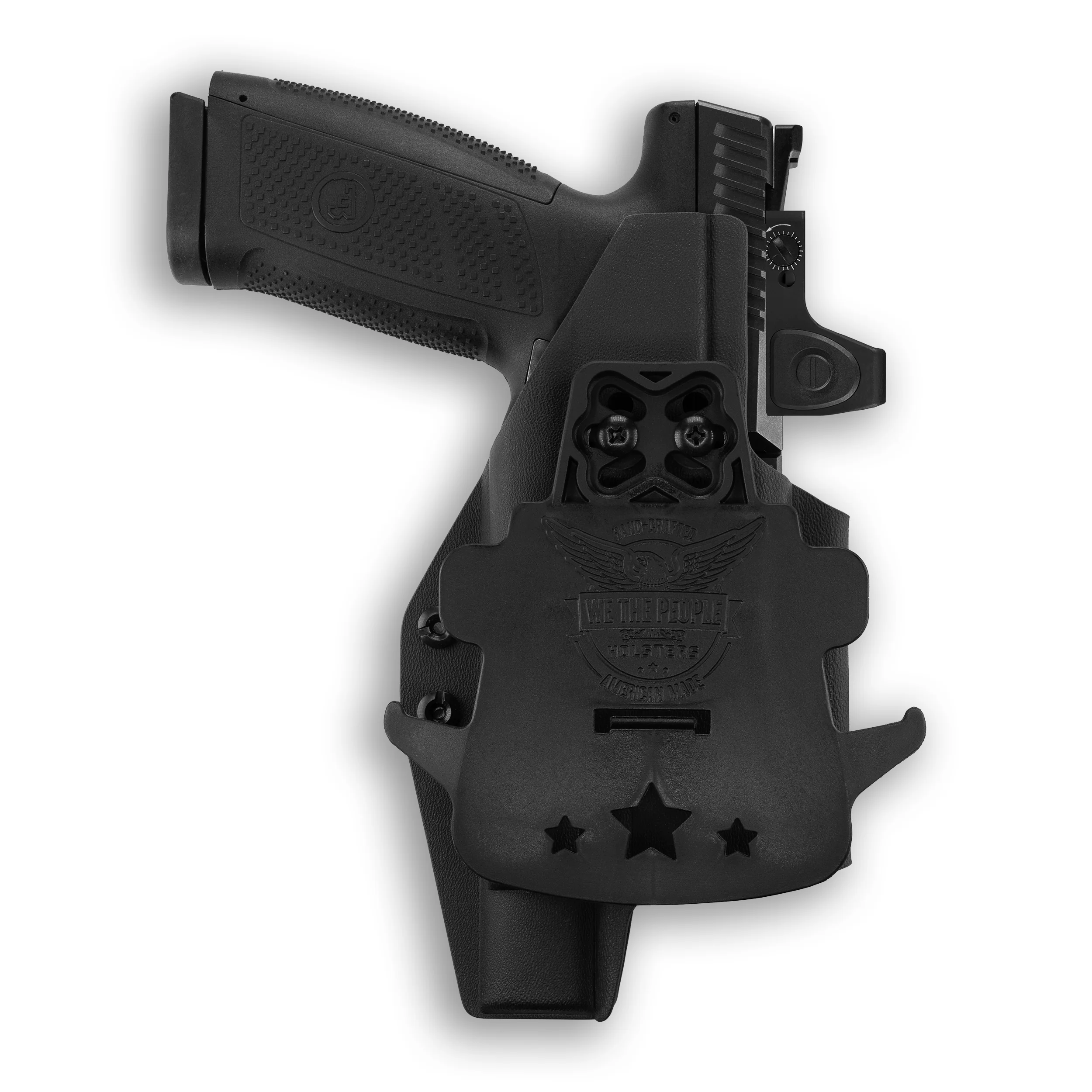 CZ P-10 C OR with Olight Valkyrie Turbo Light Red Dot Optic Cut OWB Holster - Image 4