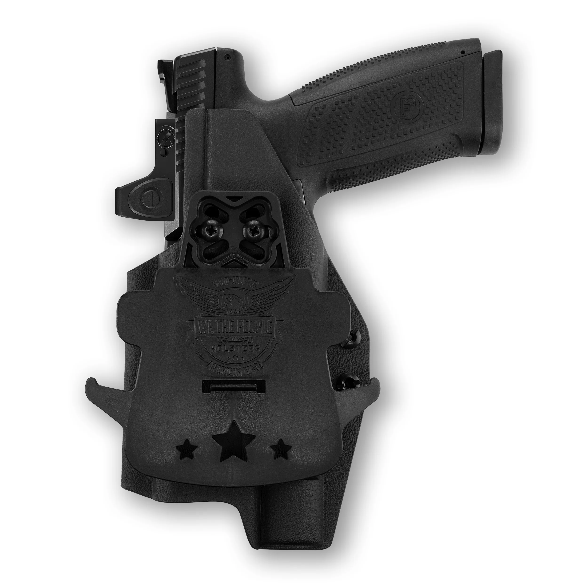CZ P-10 C SR with Threaded Barrel and Olight Valkyrie Turbo Light Red Dot Optic Cut OWB Holster - Image 2