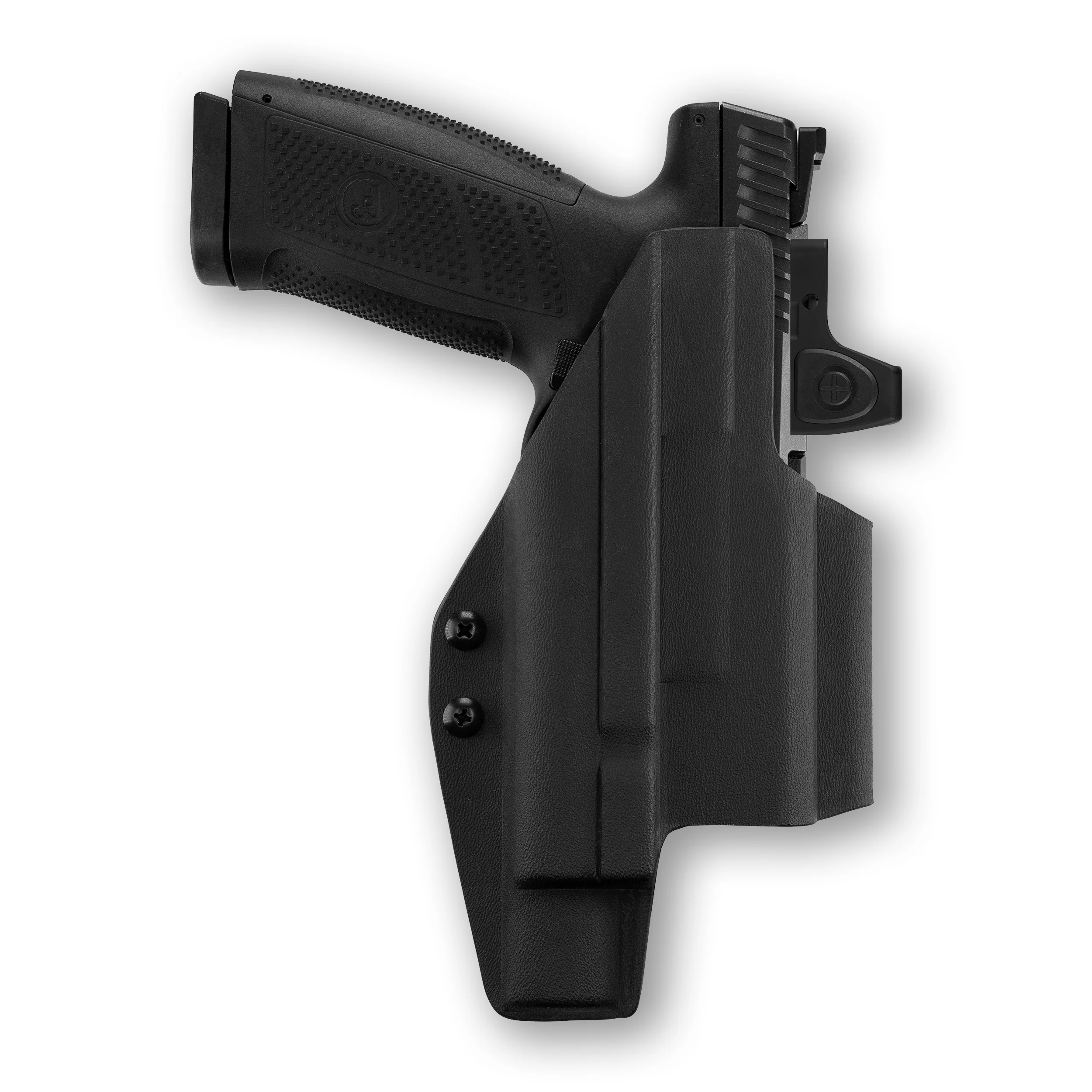 CZ P-10 S OR with Olight Valkyrie Turbo Light Red Dot Optic Cut IWB Holster - Image 4