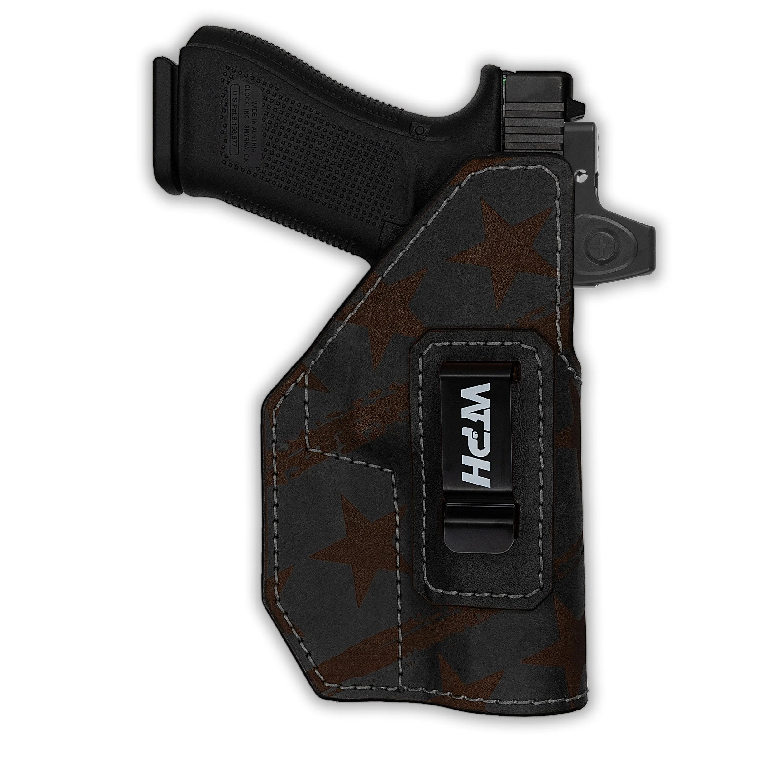 CZ P-10F Red Dot Optic Cut Independence Leather IWB Slimfit Holster - Image 3