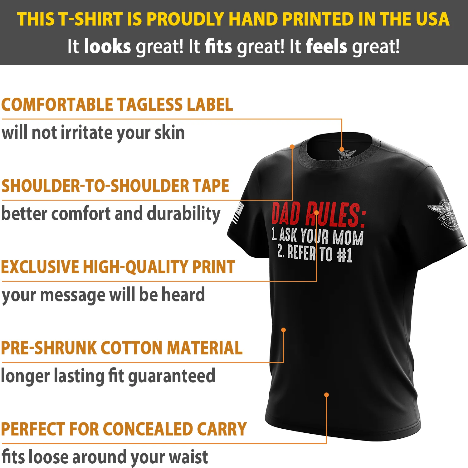 Dad Rules Short Sleeve Shirt - Image 6