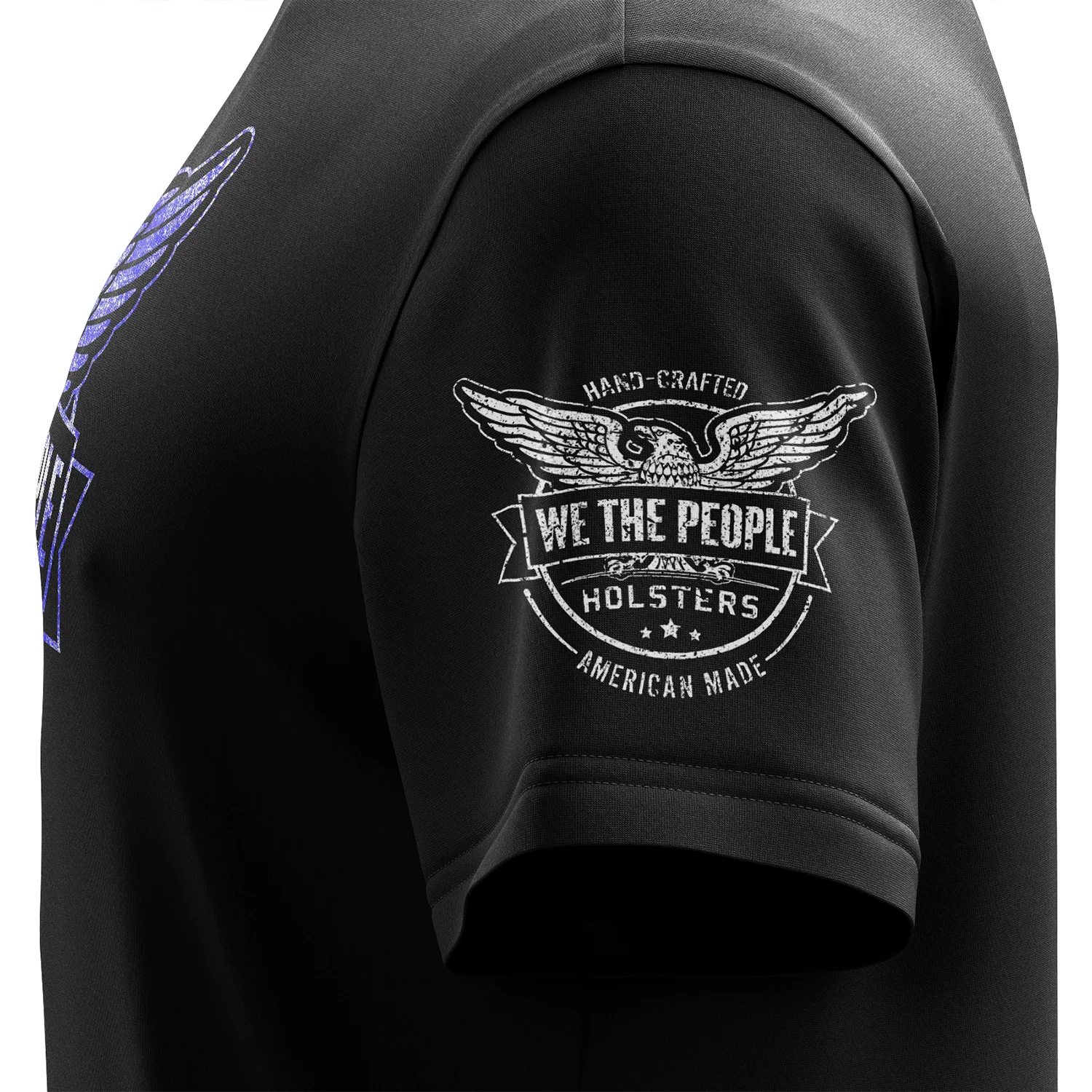 We The People Holsters Distressed Flag Logo Short Sleeve Shirt - Image 4