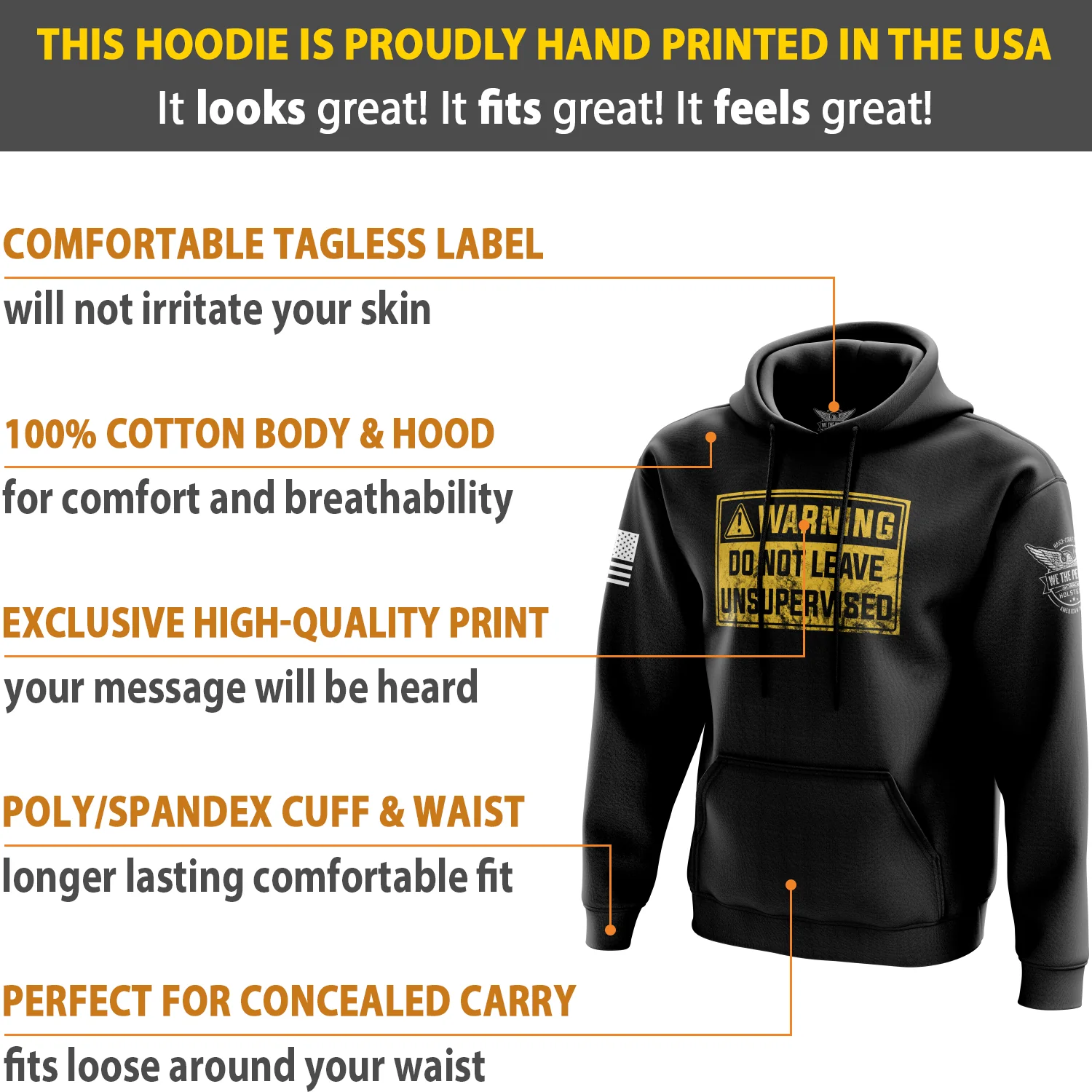 Do Not Leave Unsupervised Hoodie - Image 5