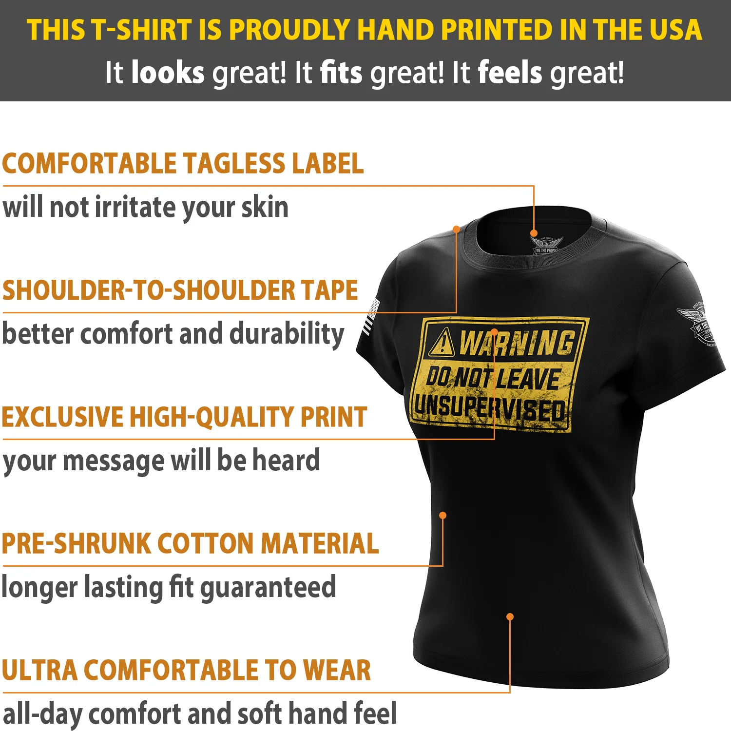 Do Not Leave Unsupervised Women's Short Sleeve Shirt - Image 6
