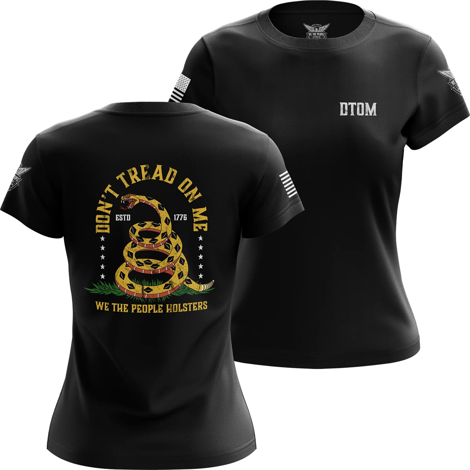 Don't Tread on Me Old School Women's Short Sleeve Shirt