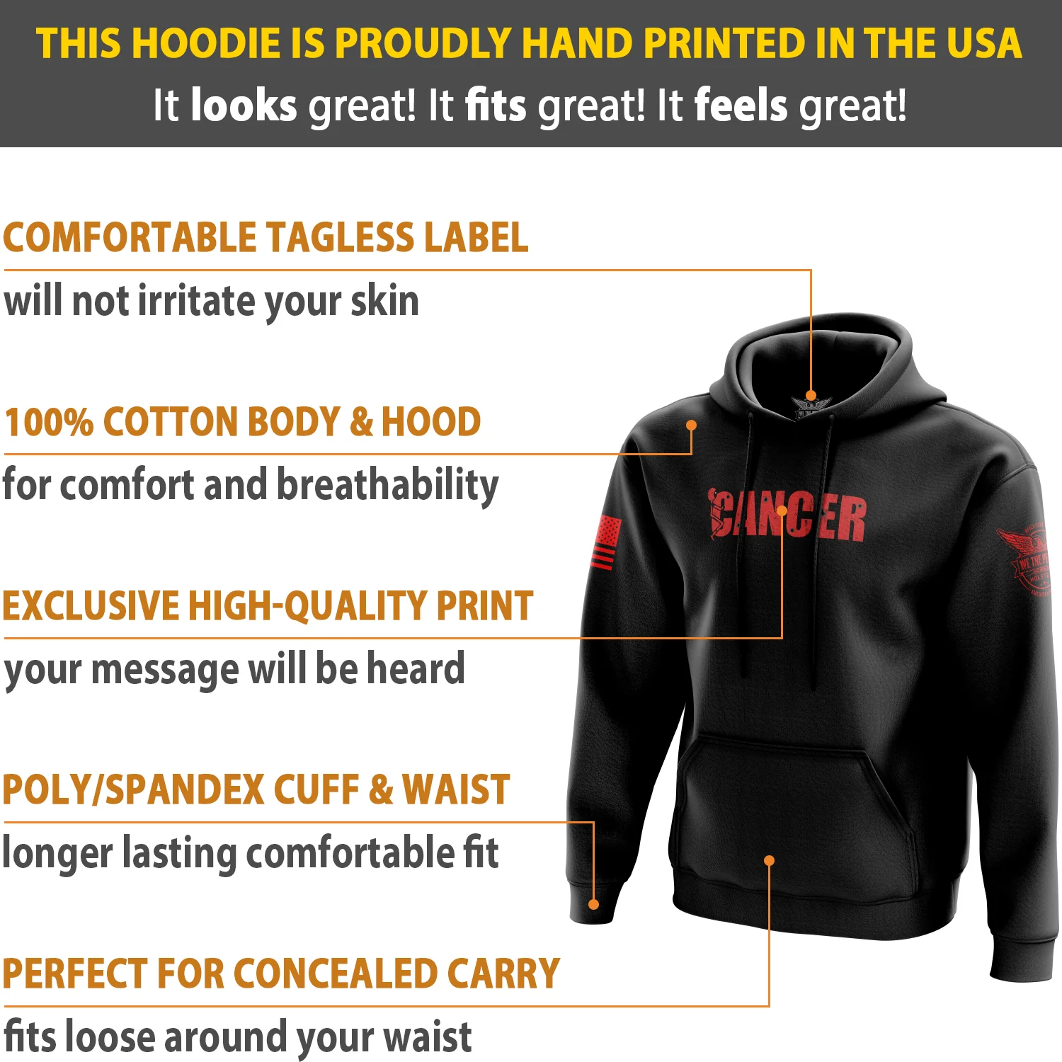 F Cancer Hoodie - Image 5