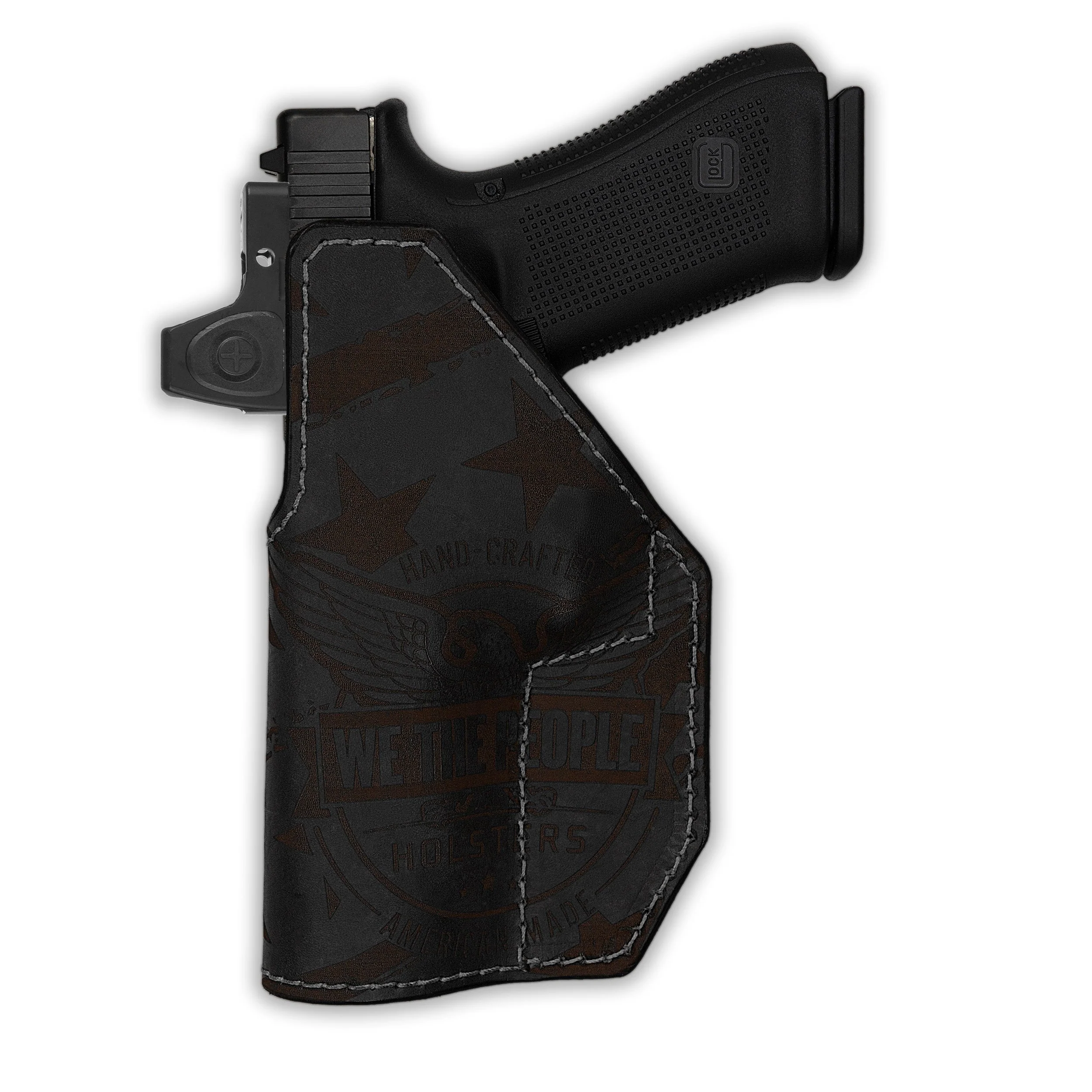 FN 5.7 MK3 Red Dot Optic Cut Independence Leather IWB Slimfit Holster - Image 4