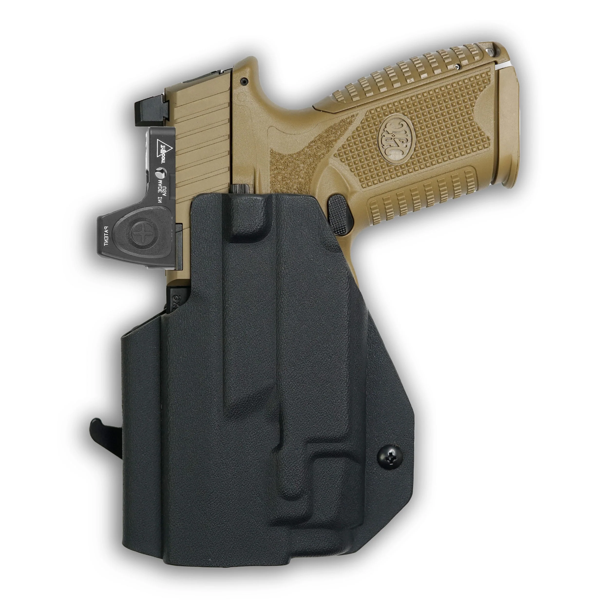 FN 509 Midsize with Streamlight TLR-7/7A/7X Light Red Dot Optic Cut OWB Holster - Image 3