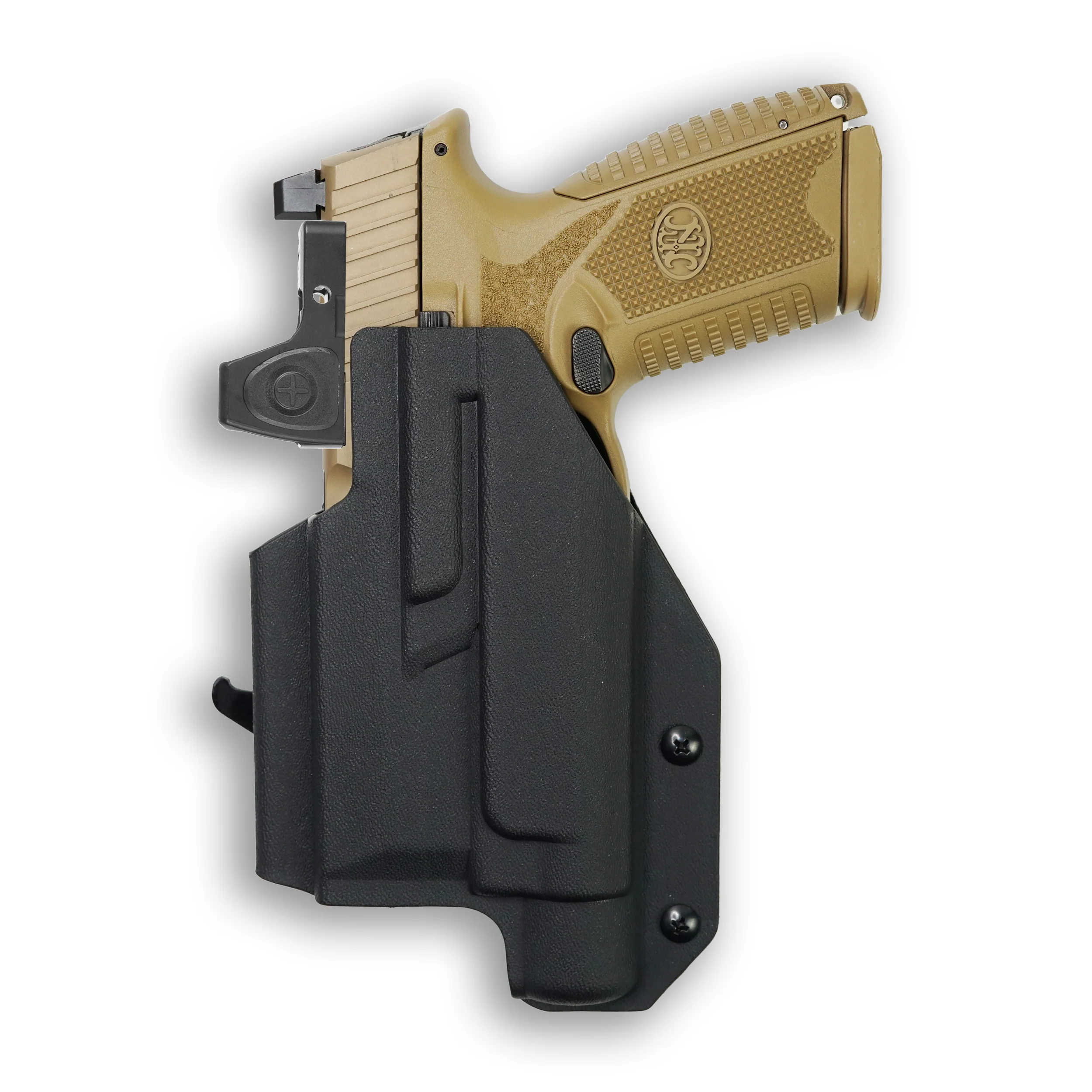 FN 509 with Streamlight TLR-1/1S/HL Light Red Dot Optic Cut OWB Holster - Image 3