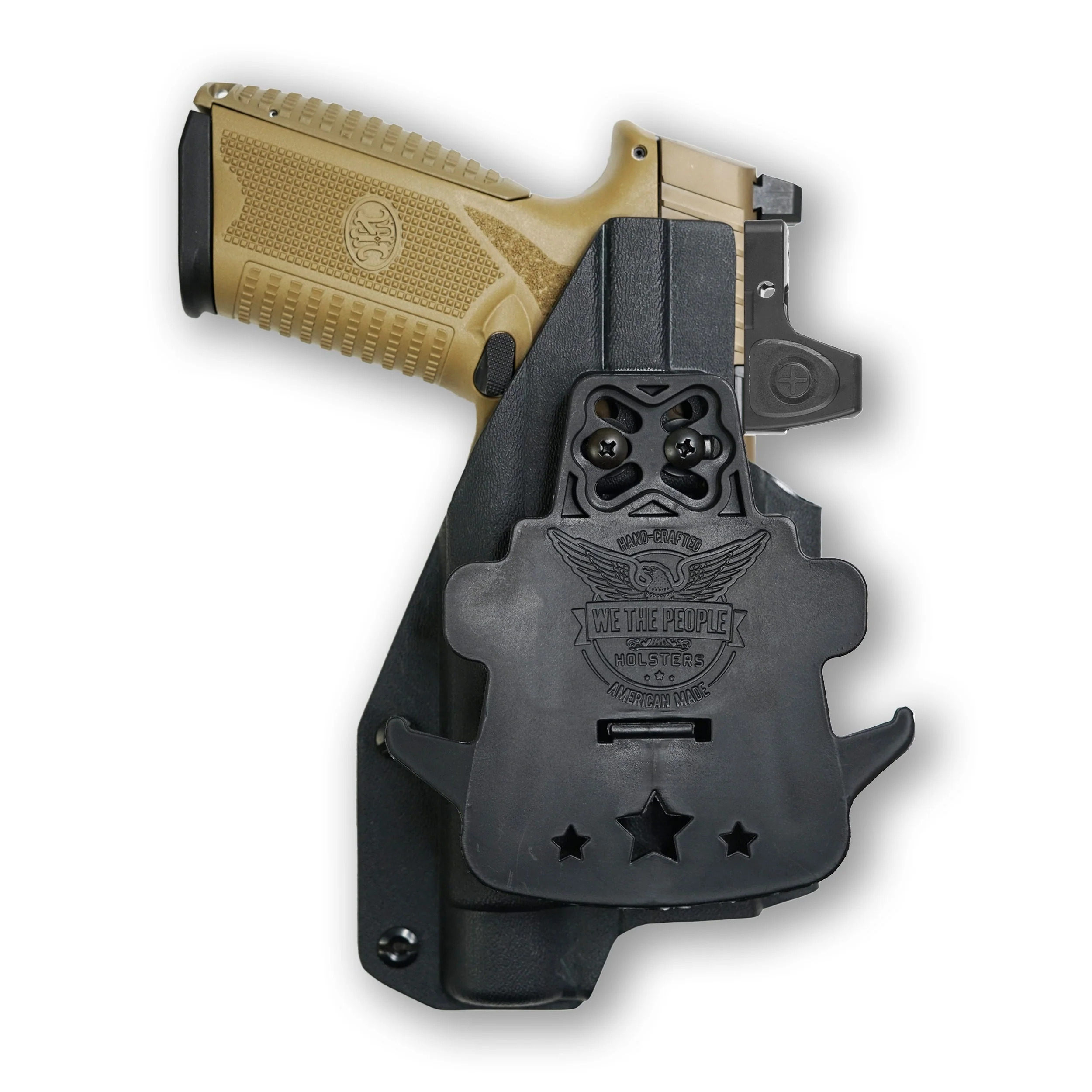 FN 545 Tactical with Streamlight TLR-1/1S/HL Light Red Dot Optic Cut OWB Holster - Image 4