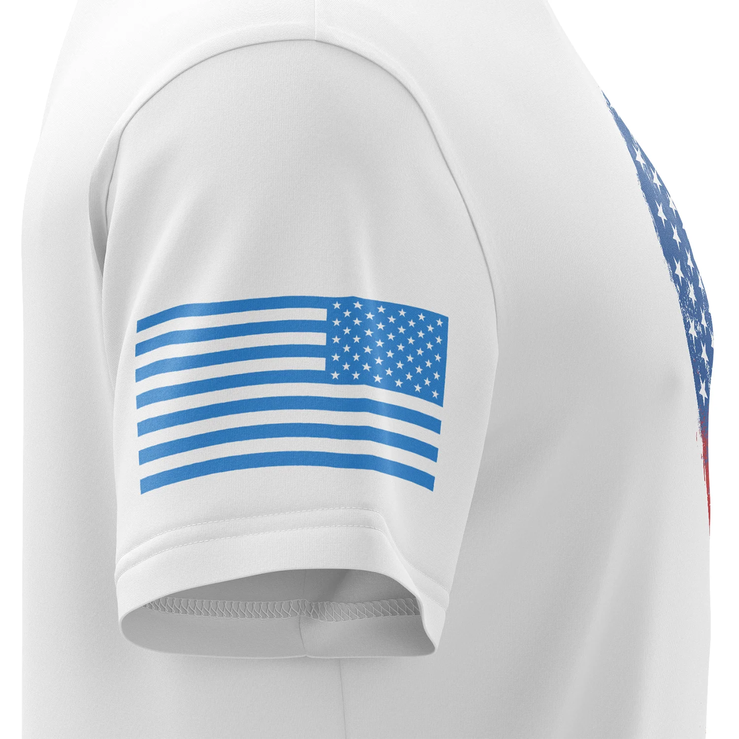 Fresh Paint American Flag Short Sleeve Shirt - Image 5