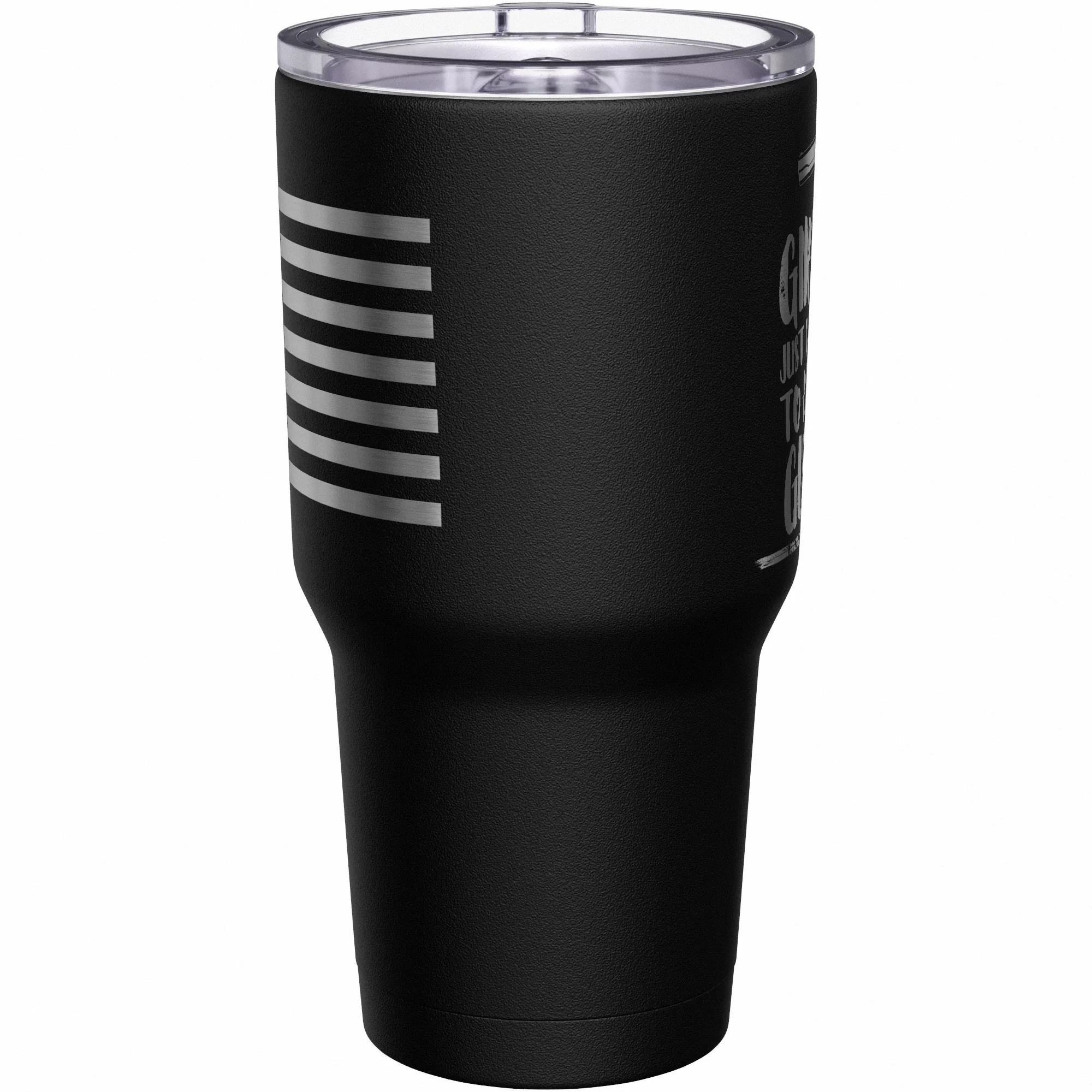 Girls Just Wana Have Guns + American Flag Stainless Steel Tumbler - Image 3