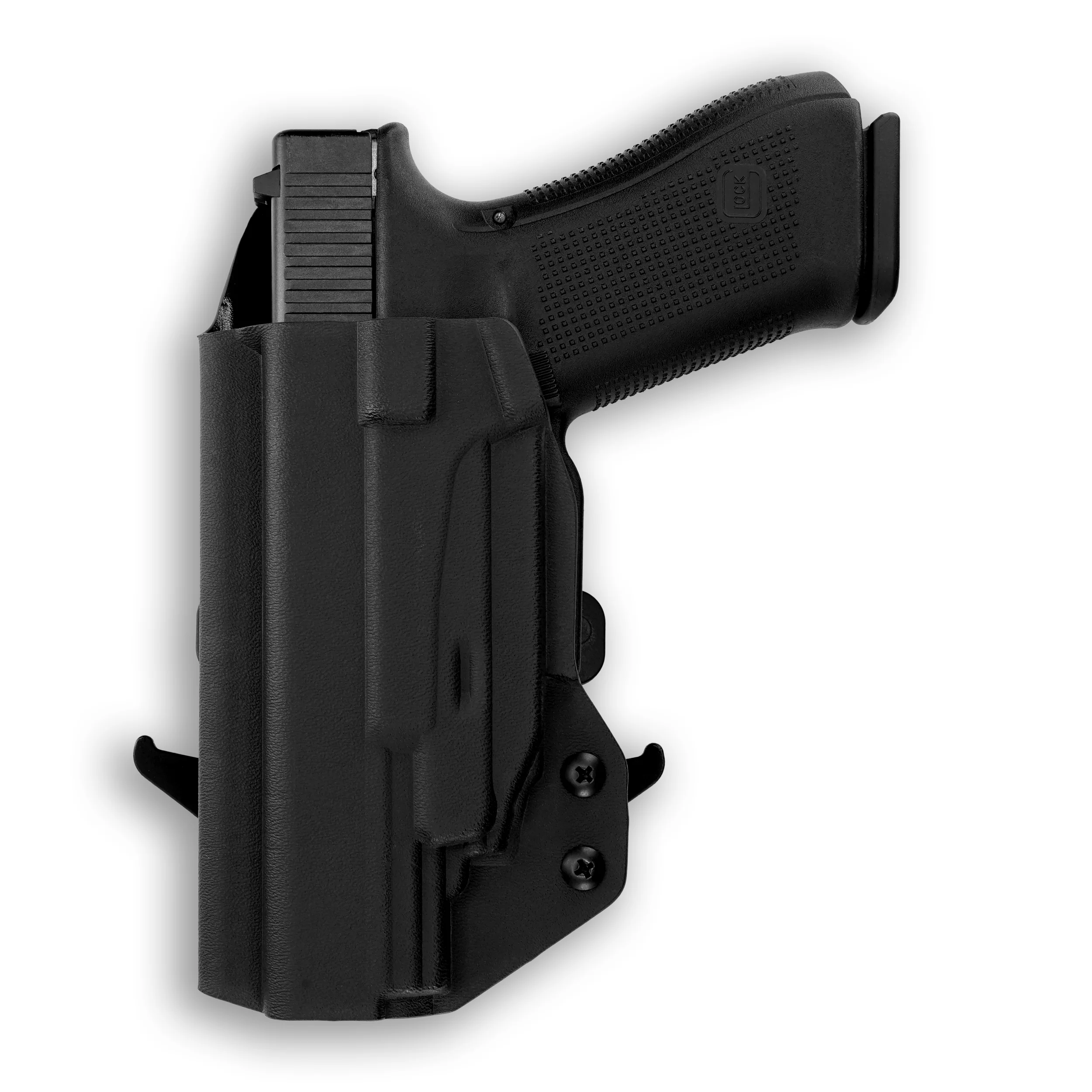 Glock 17 with Crimson Trace CMR-201 Rail Master Universal Laser OWB Holster - Image 3