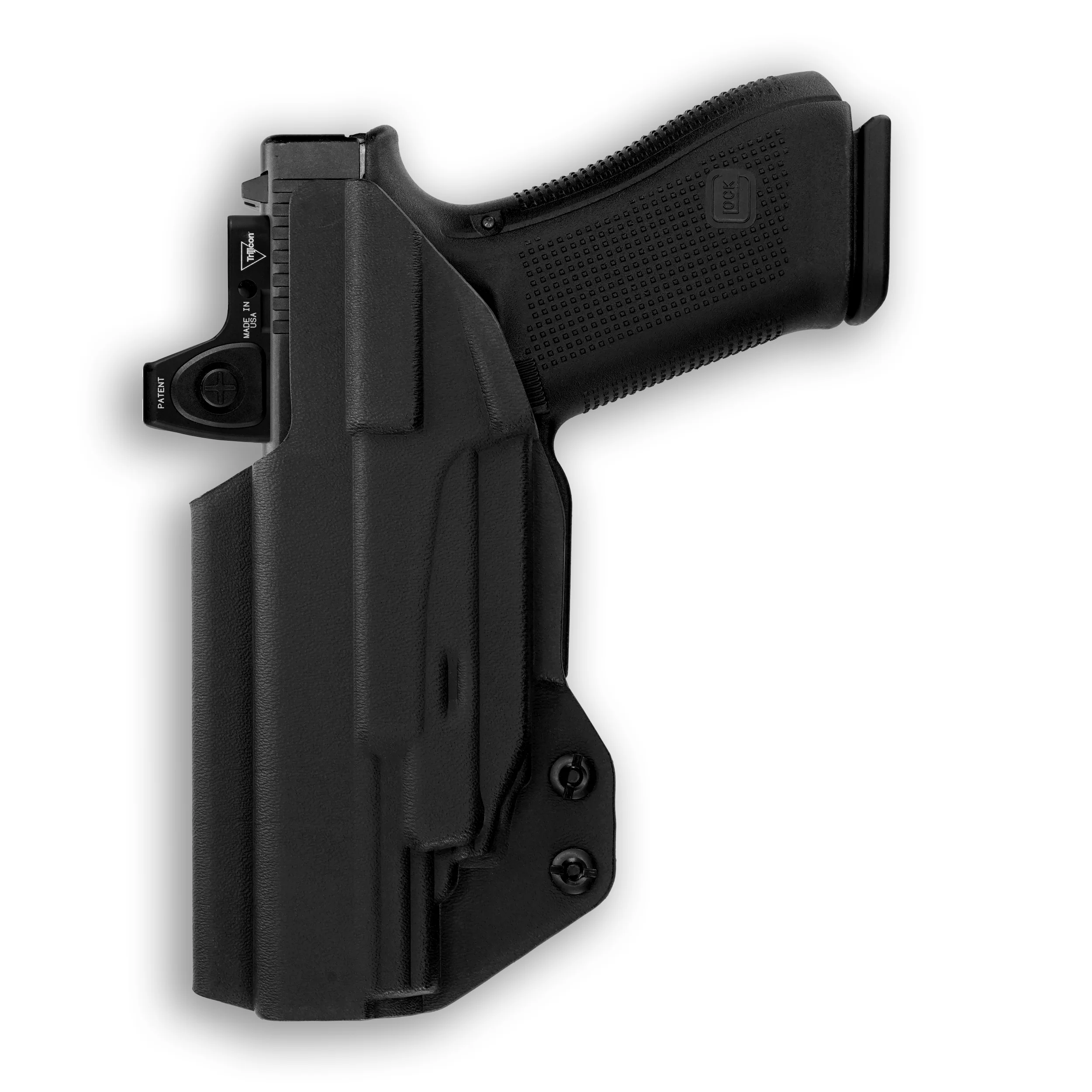 Glock 17 Gen 6 with Crimson Trace CMR-201 Rail Master Universal Laser Red Dot Optic Cut IWB Holster - Image 2