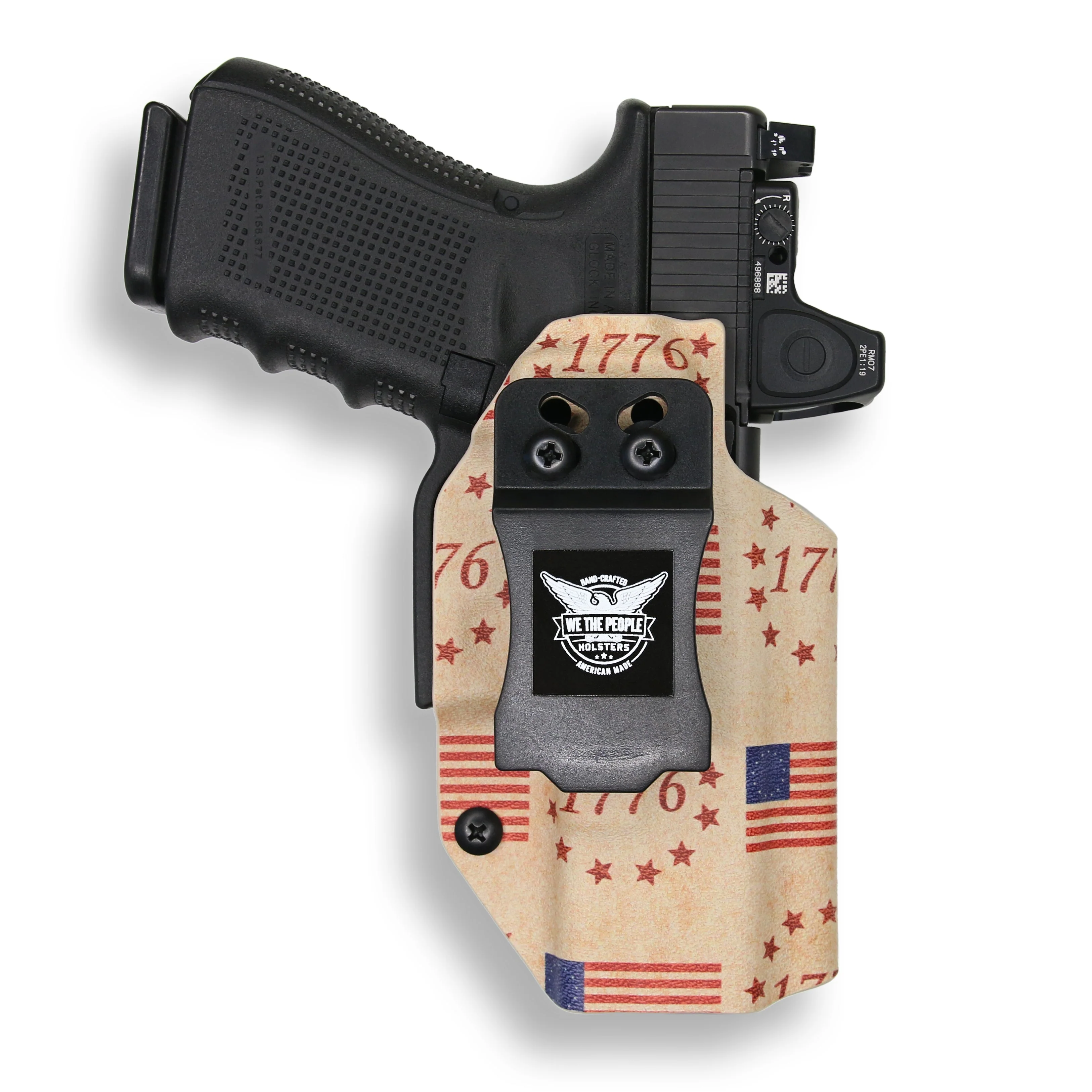 Glock 17 MOS with Olight Baldr RL Mini Light Red Dot Optic Cut IWB Holster - Image 31