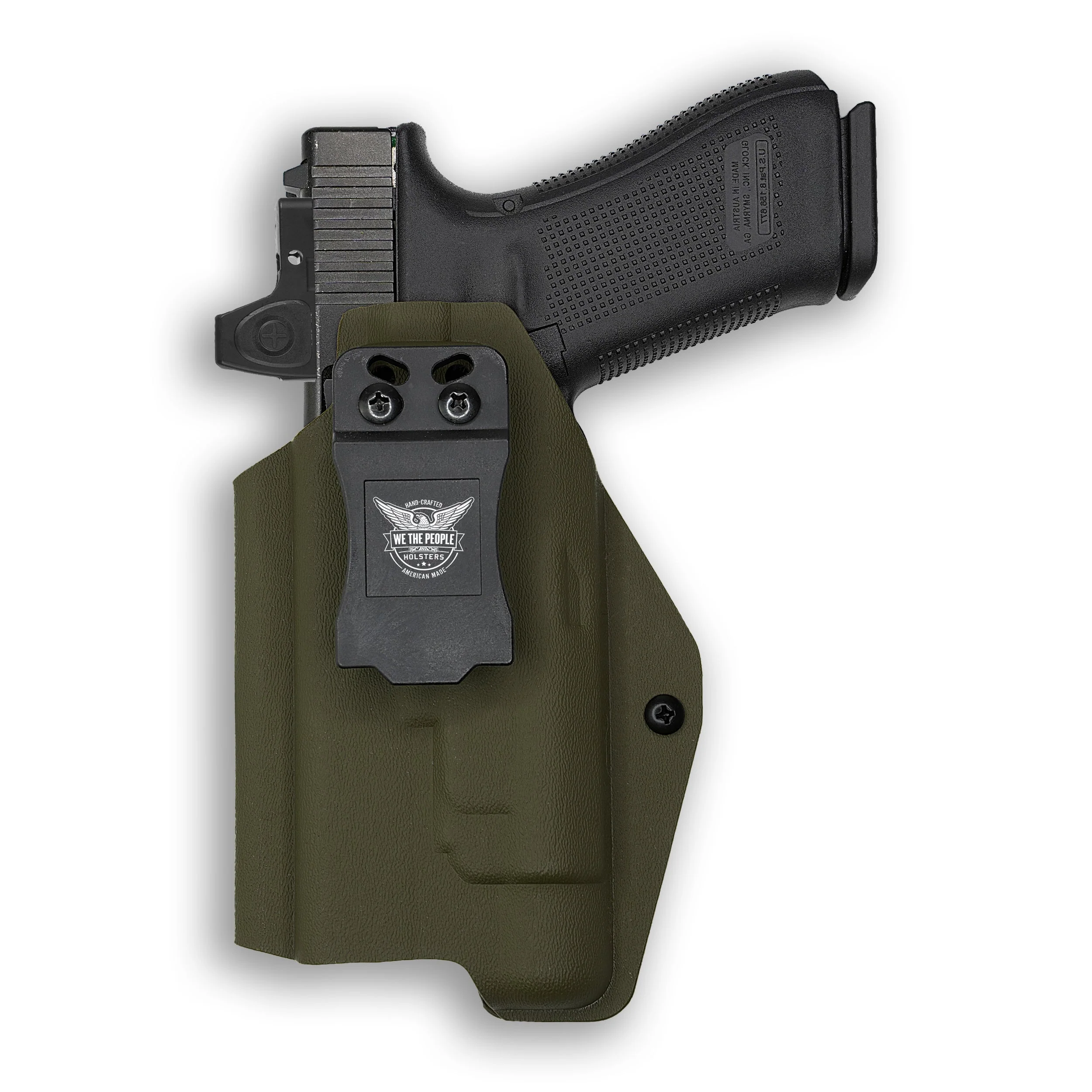Glock 17 MOS with Olight Baldr S Light Red Dot Optic Cut IWB Holster - Image 105
