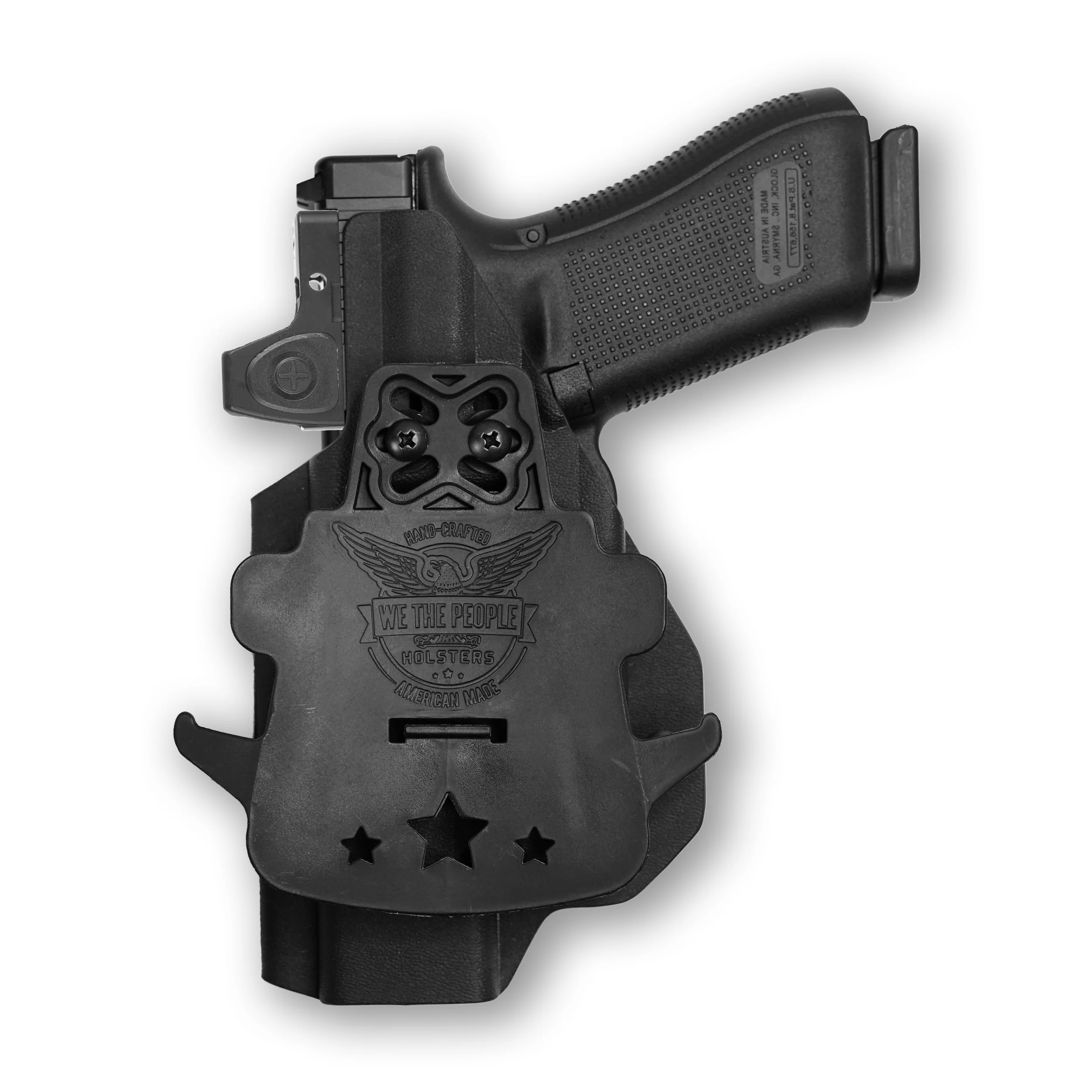 Glock 17 MOS with Olight Baldr S Light Red Dot Optic Cut OWB Holster - Image 2