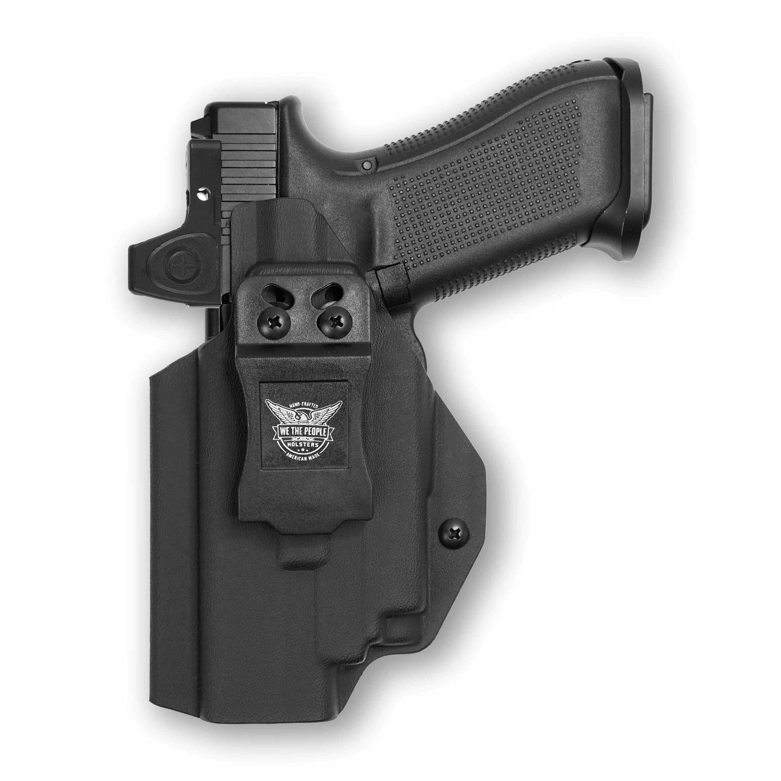 Glock 17 MOS with Olight PL-Mini 2 Valkyrie Light Red Dot Optic Cut IWB Holster - Image 3