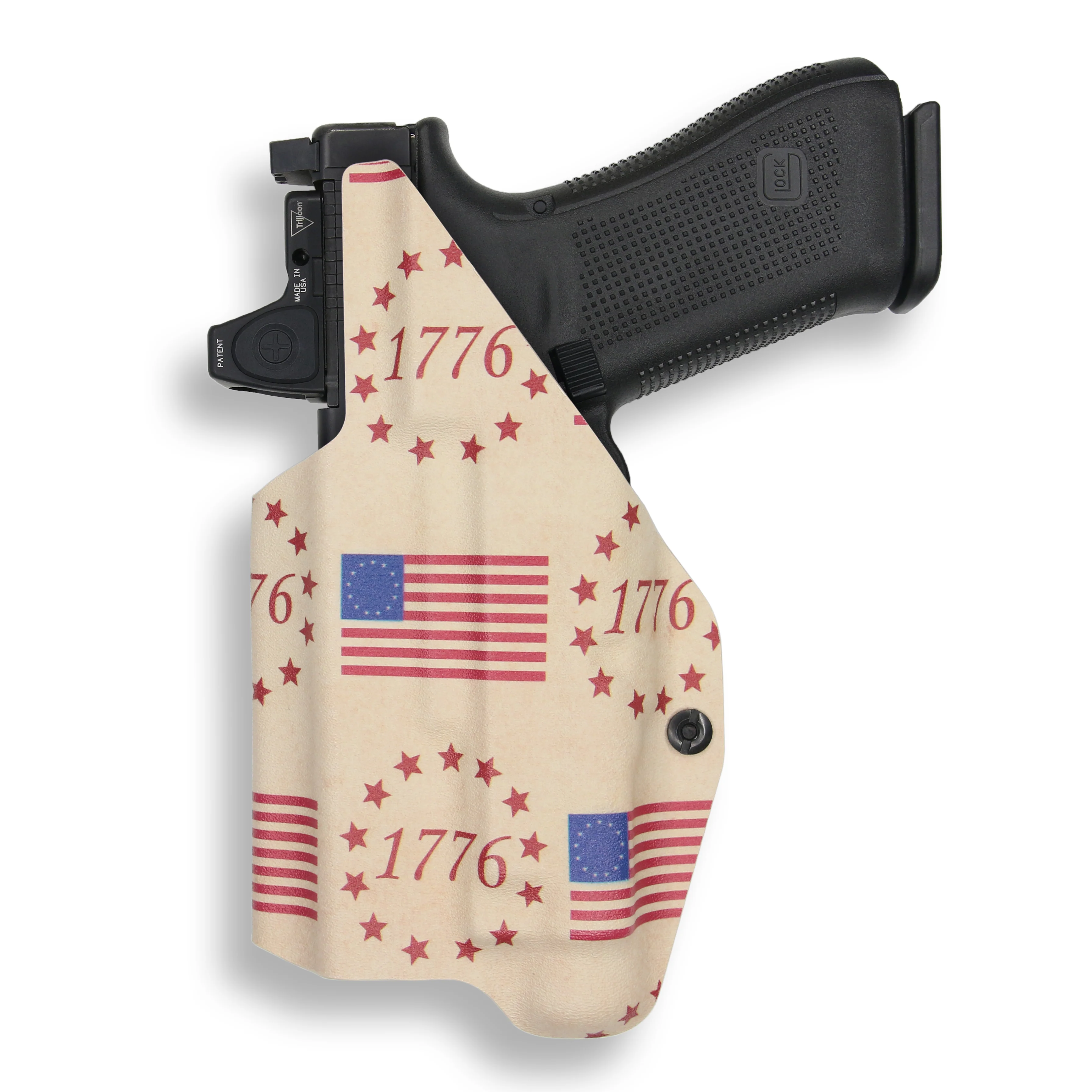 Glock 17 MOS with Streamlight TLR-1/1S/HL Light Red Dot Optic Cut IWB Holster - Image 33