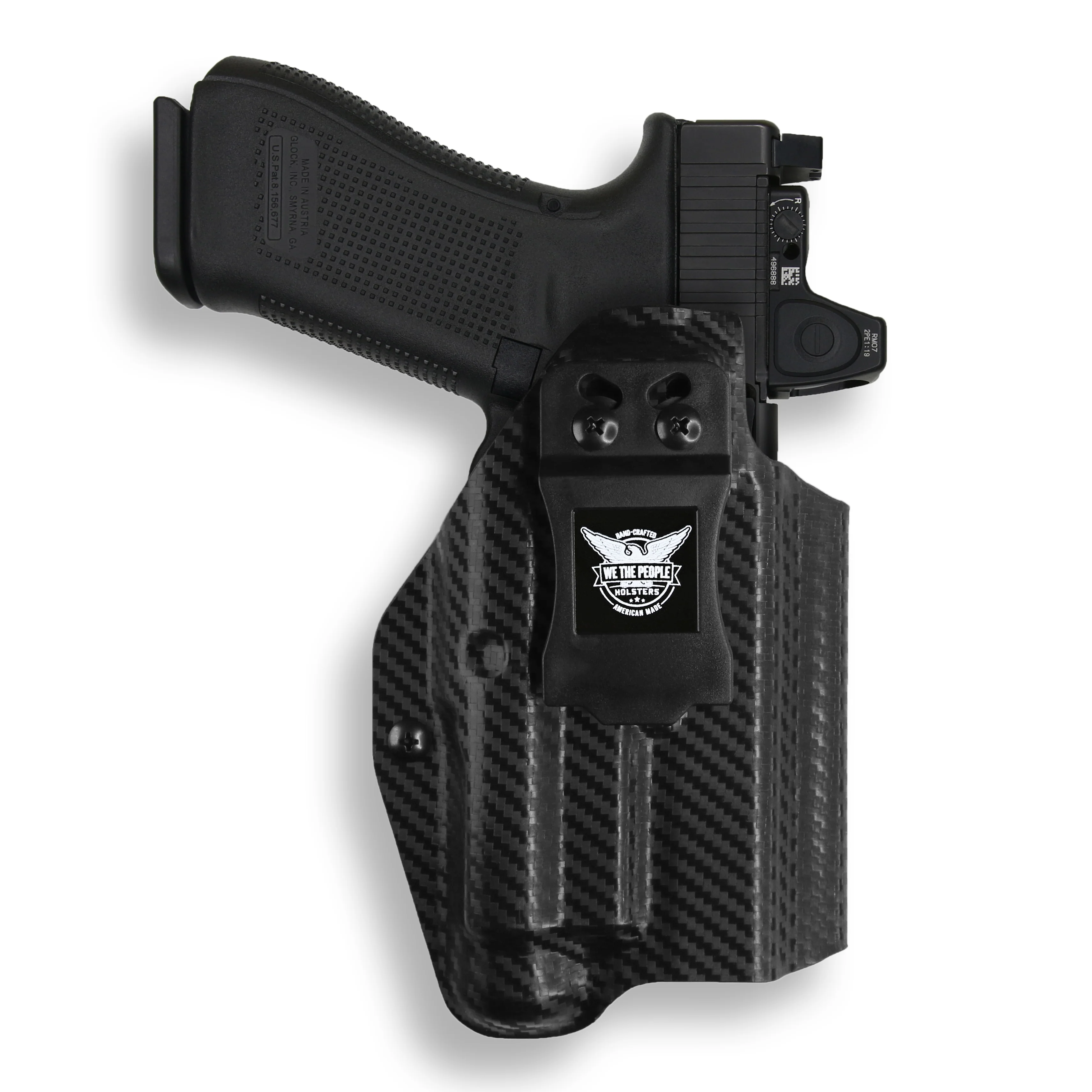 Glock 17 MOS with Streamlight TLR-1/1S/HL Light Red Dot Optic Cut IWB Holster - Image 7