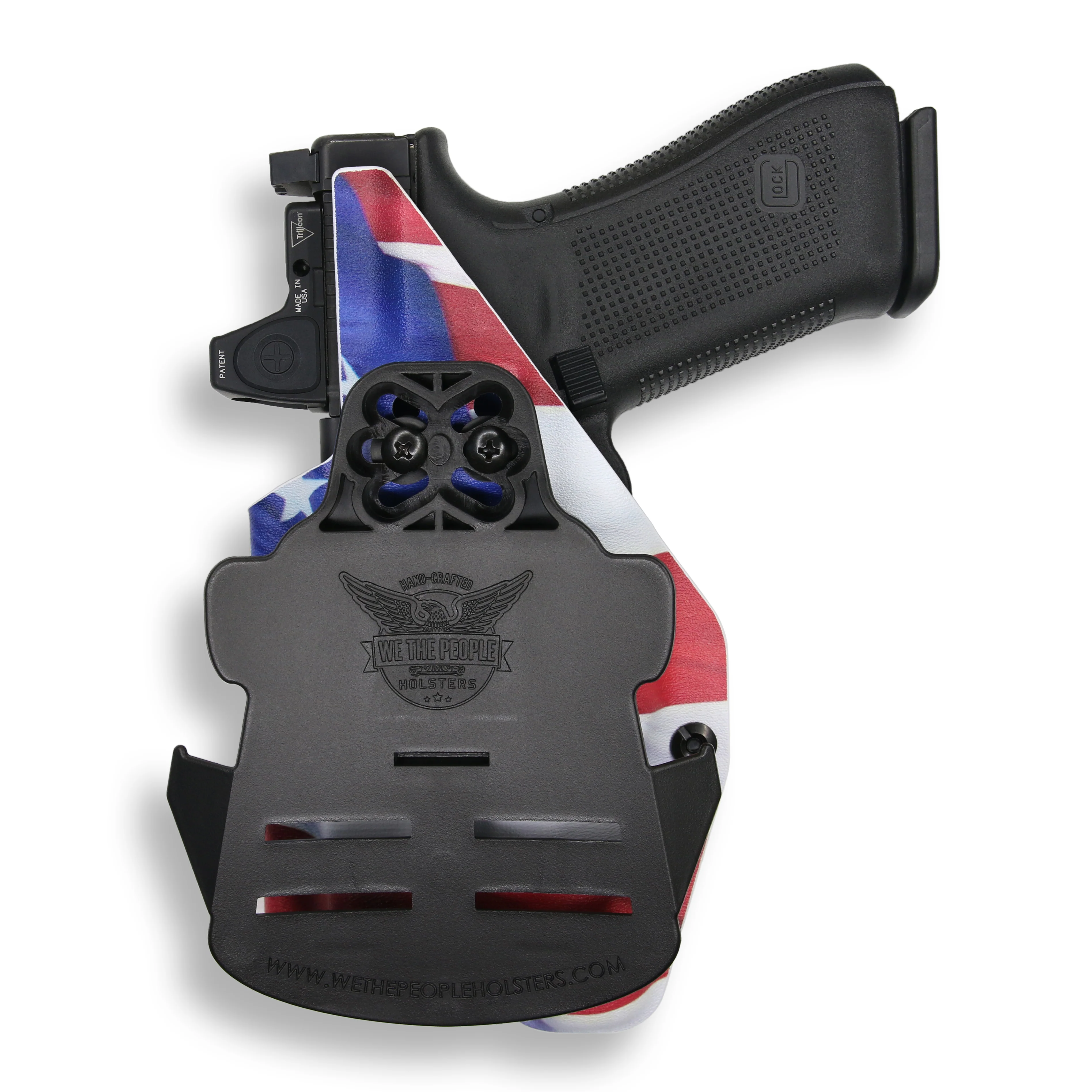 Glock 17 MOS with Streamlight TLR-1/1S/HL Light Red Dot Optic Cut OWB Holster - Image 10