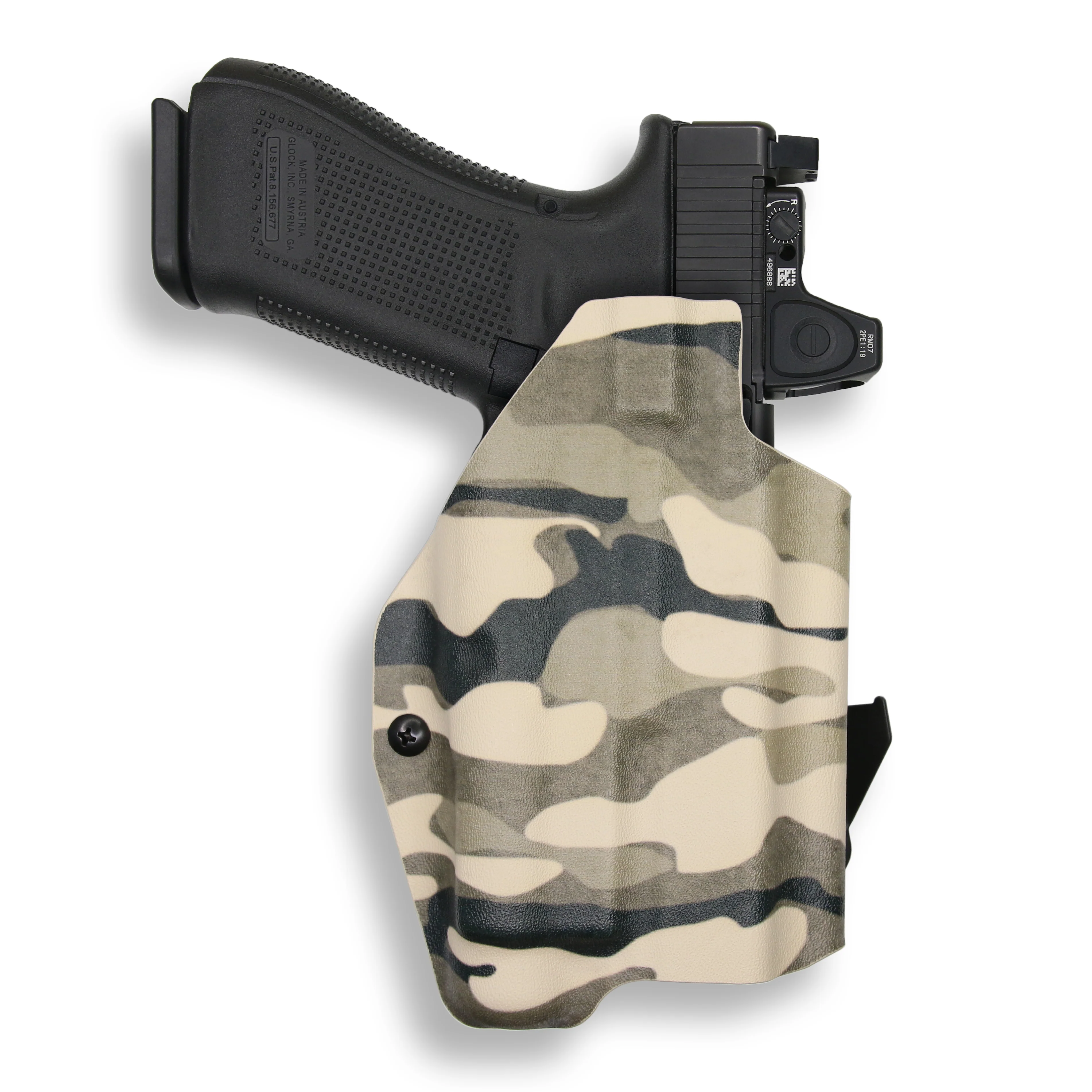 Glock 17 MOS with Streamlight TLR-1/1S/HL Light Red Dot Optic Cut OWB Holster - Image 11