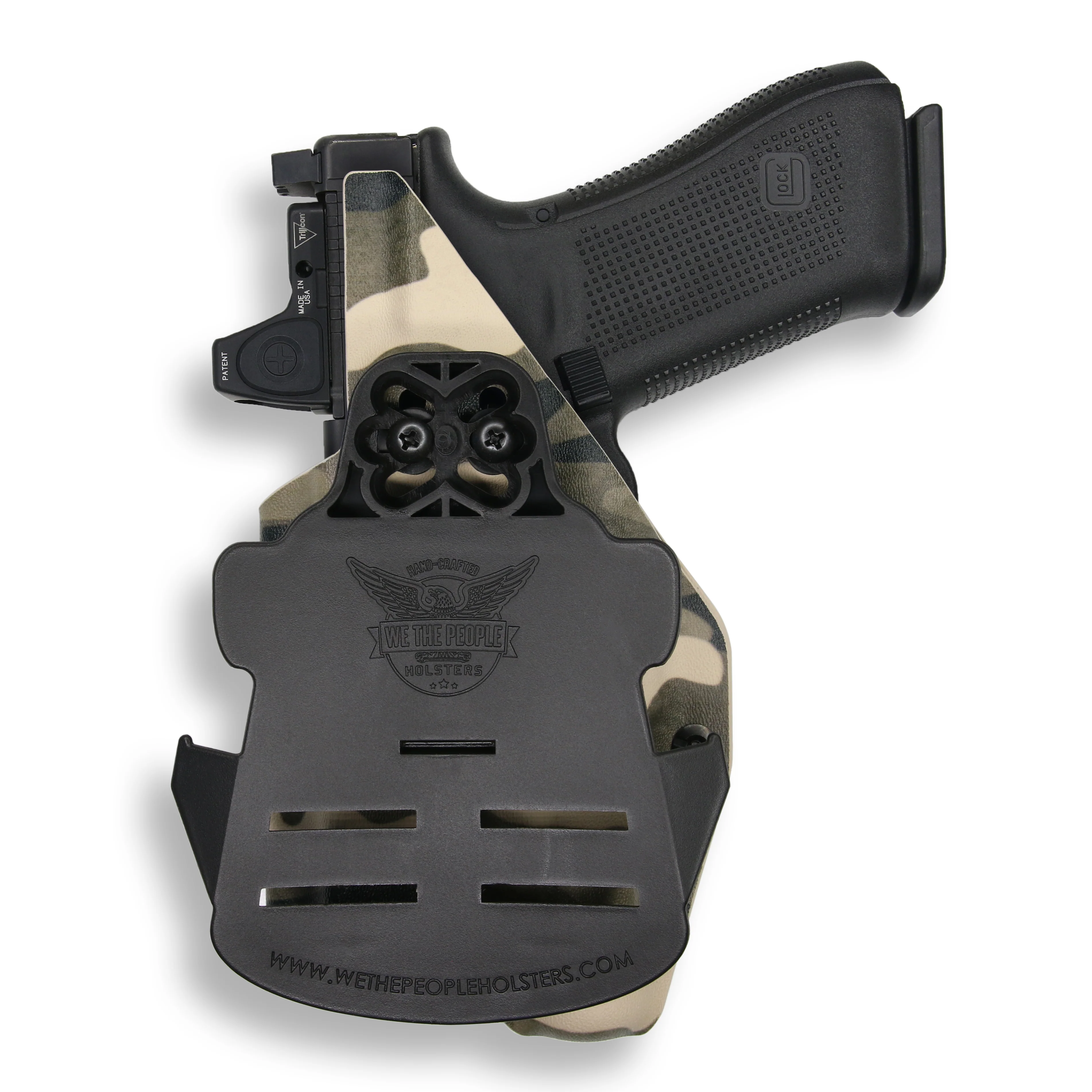 Glock 17 MOS with Streamlight TLR-1/1S/HL Light Red Dot Optic Cut OWB Holster - Image 12