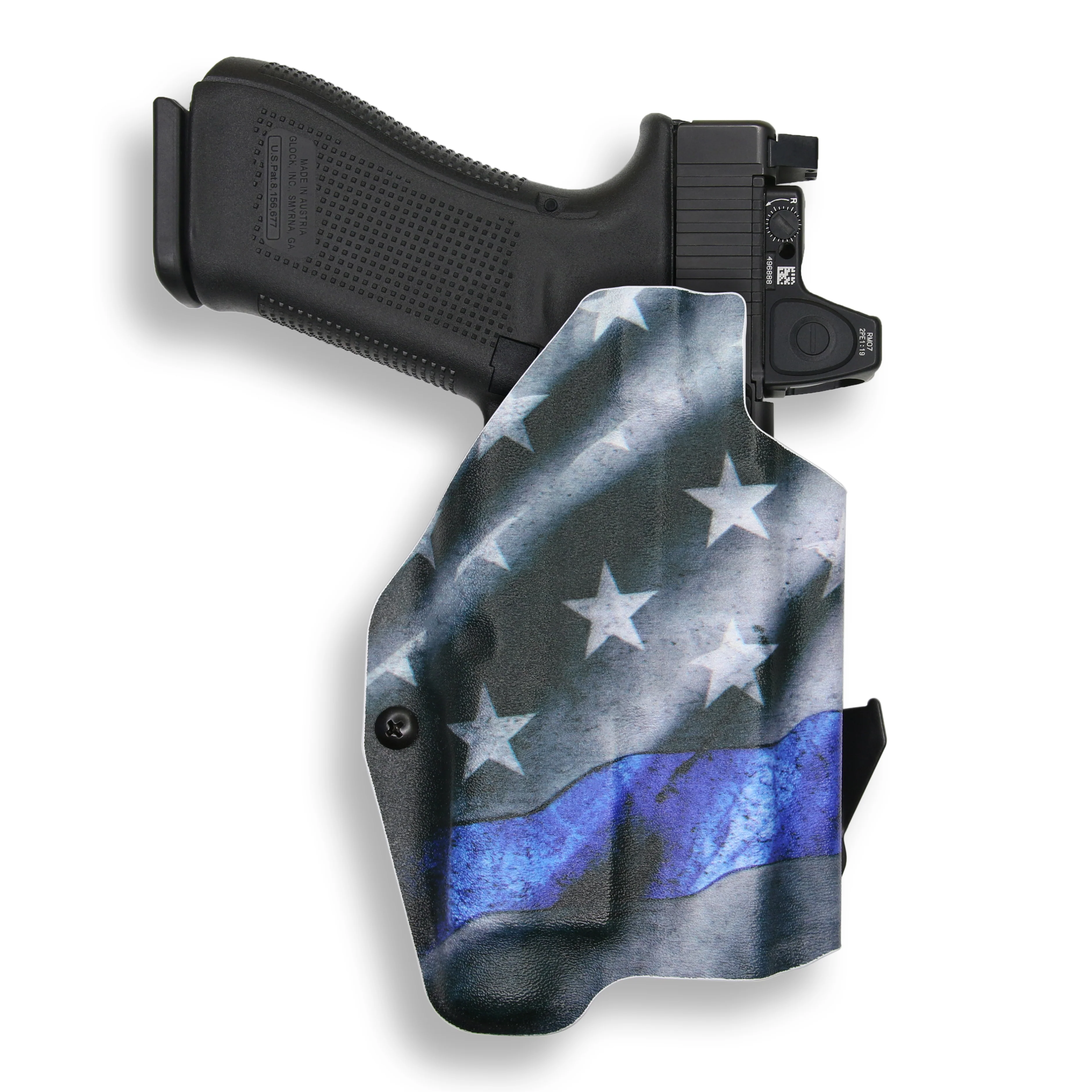 Glock 17 MOS with Streamlight TLR-1/1S/HL Light Red Dot Optic Cut OWB Holster - Image 13