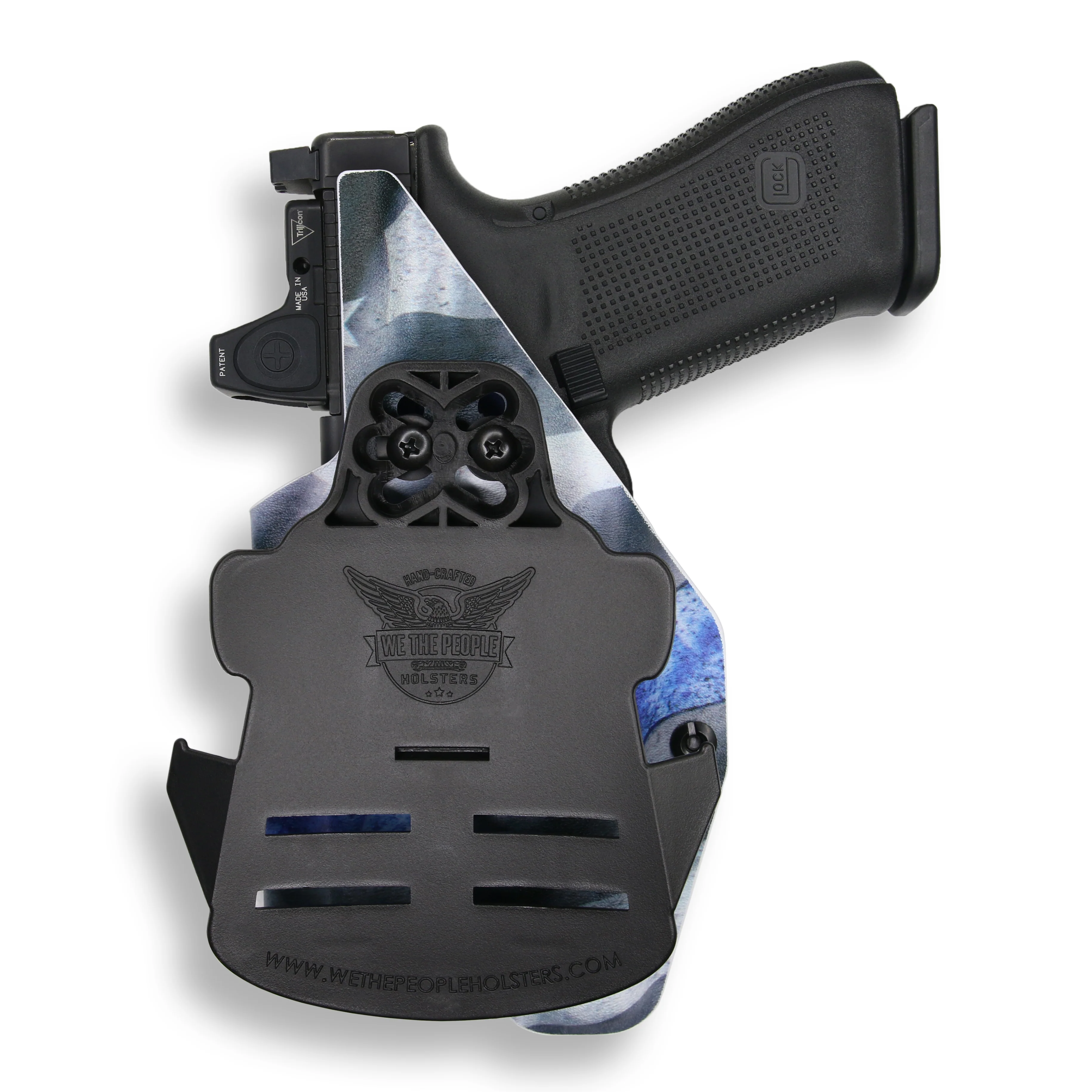 Glock 17 MOS with Streamlight TLR-1/1S/HL Light Red Dot Optic Cut OWB Holster - Image 14