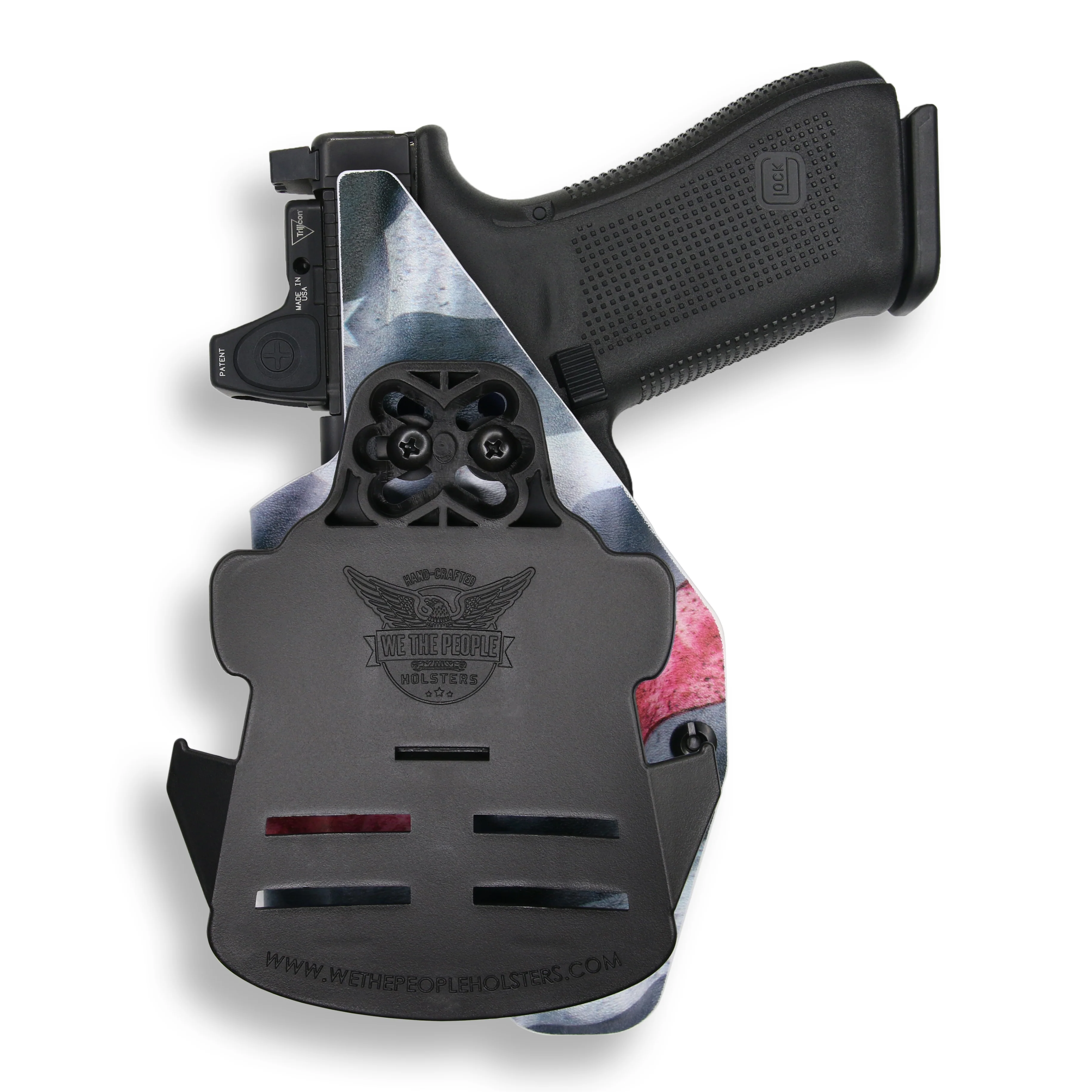 Glock 17 MOS with Streamlight TLR-1/1S/HL Light Red Dot Optic Cut OWB Holster - Image 16