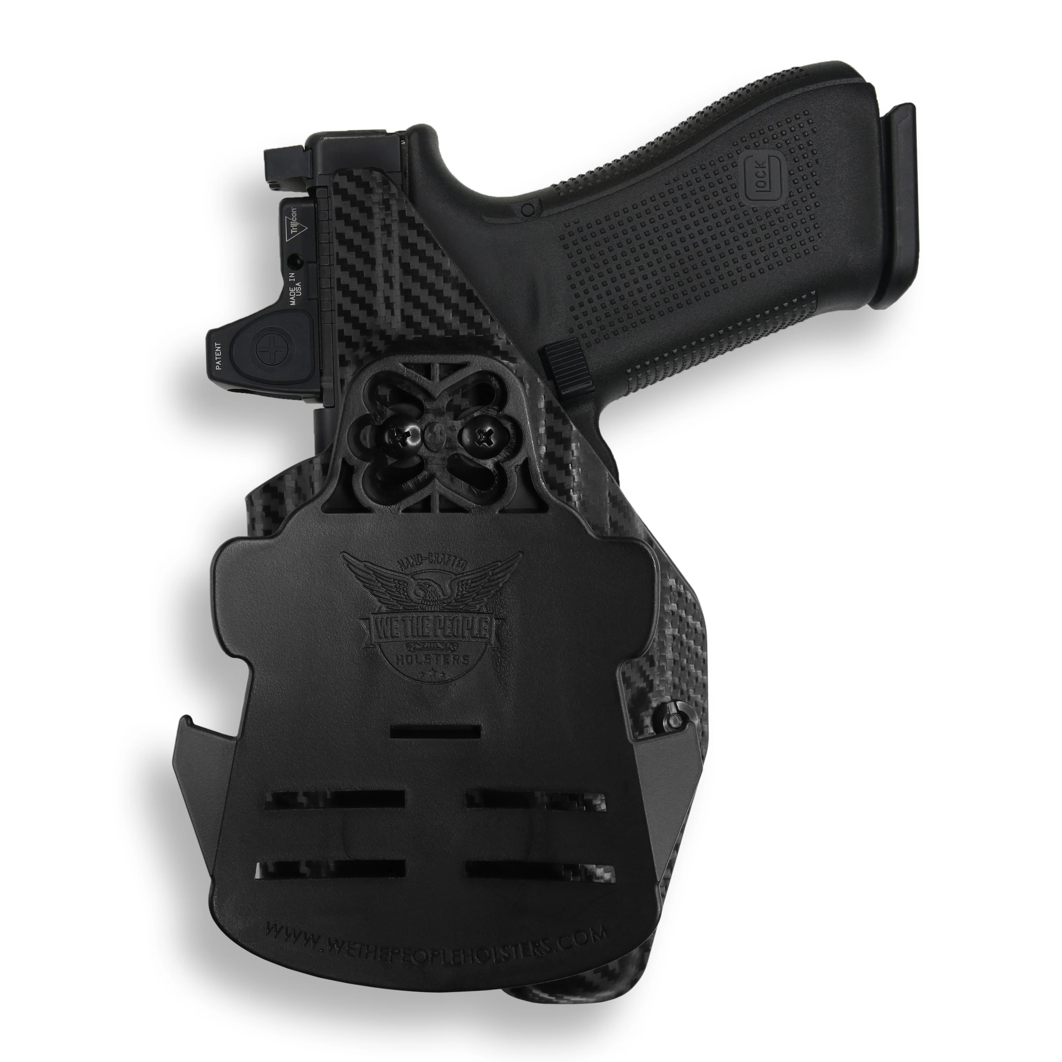 Glock 17 MOS with Streamlight TLR-1/1S/HL Light Red Dot Optic Cut OWB Holster - Image 6
