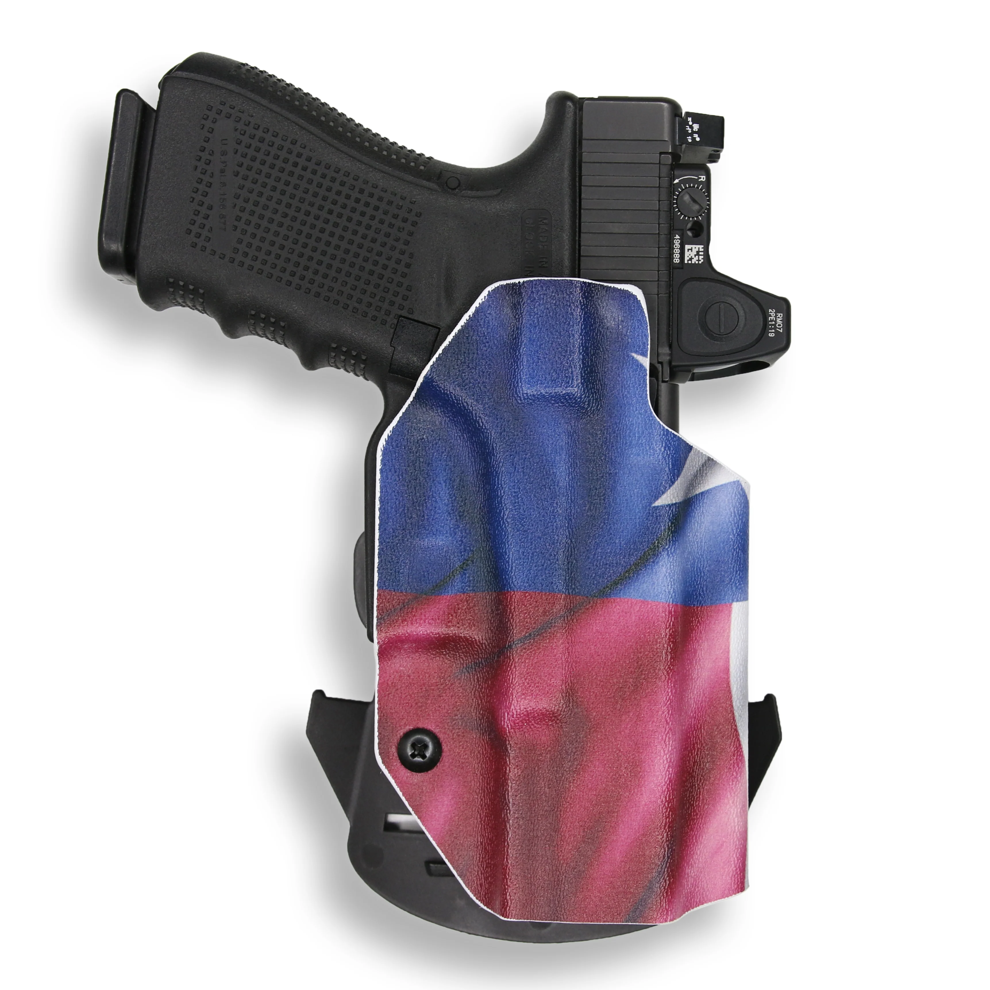 Glock 17 MOS with Streamlight TLR-7/7A/7X Light Red Dot Optic Cut OWB Holster - Image 21