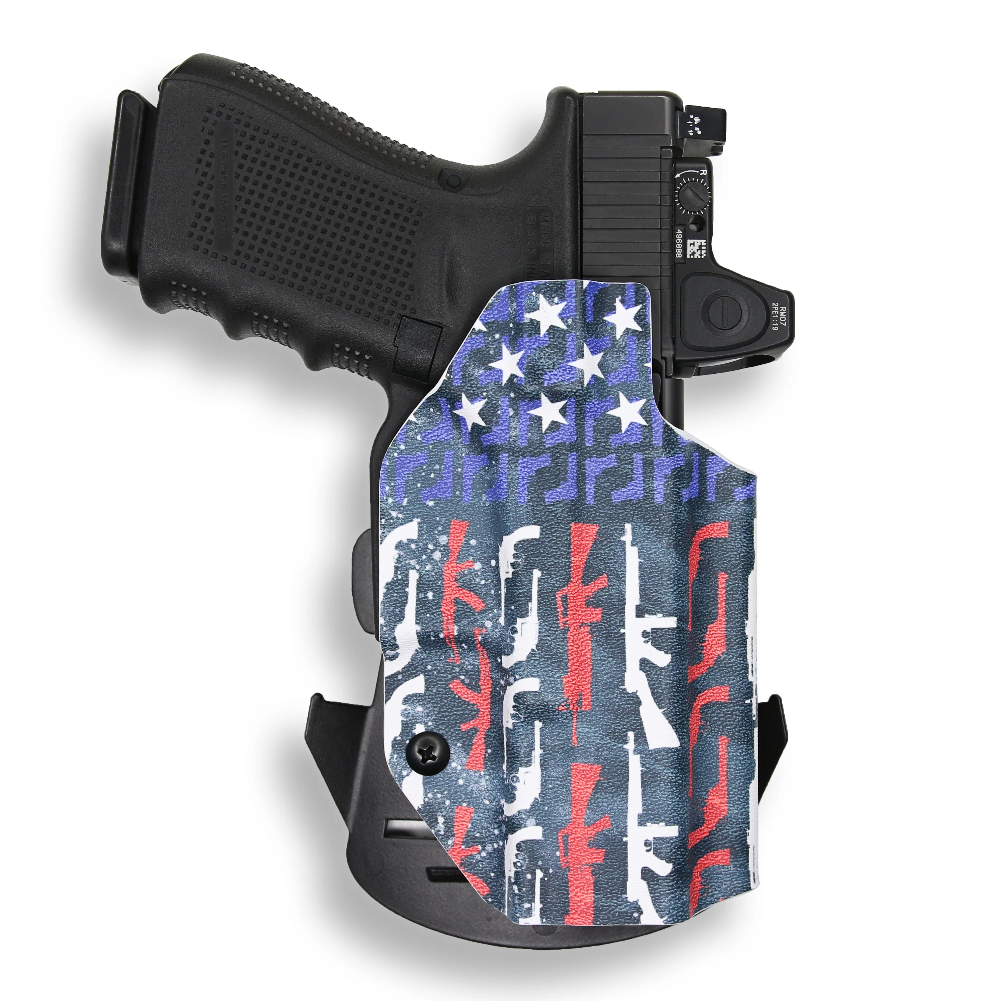 Glock 17 MOS with Streamlight TLR-7/7A/7X Light Red Dot Optic Cut OWB Holster - Image 35