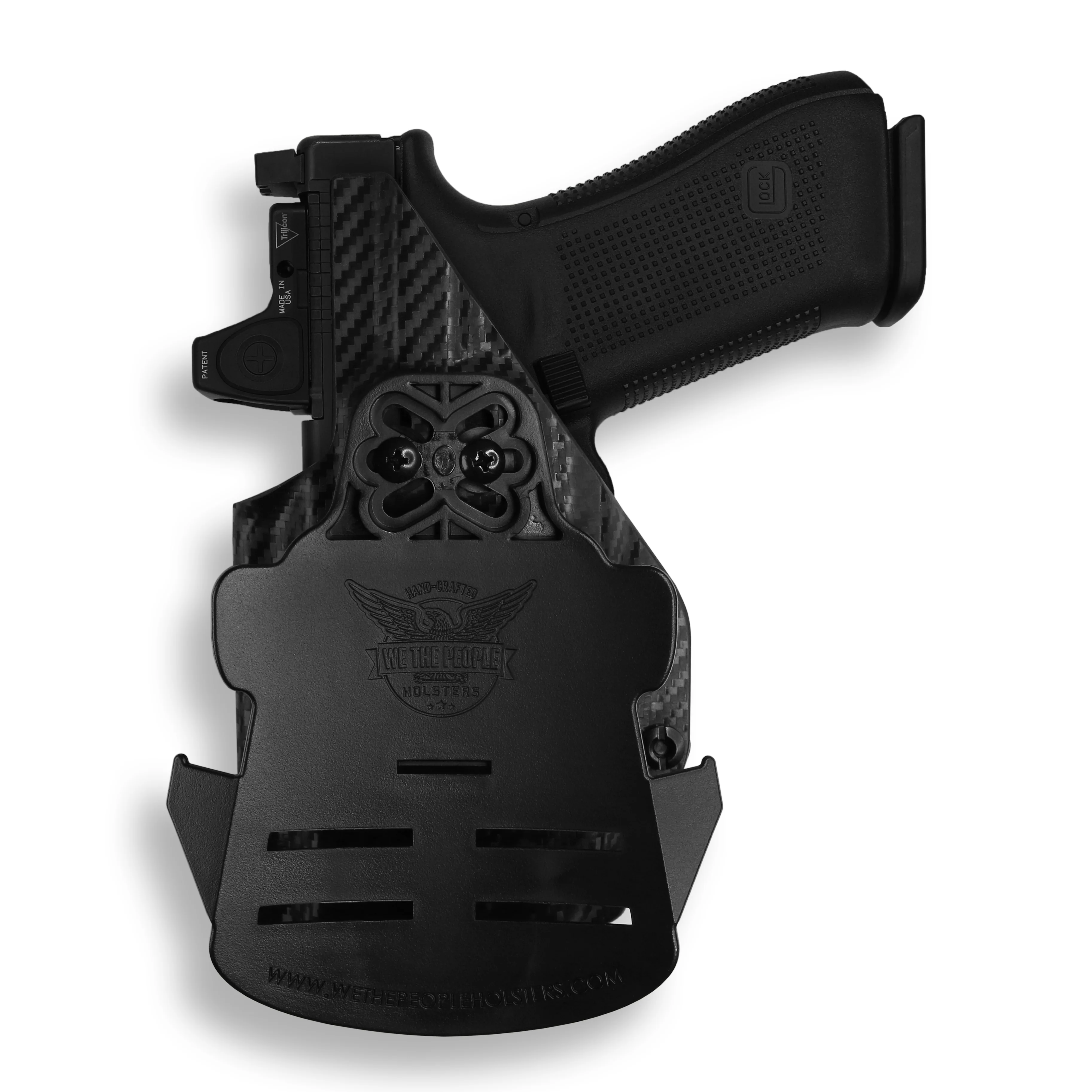 Glock 17 MOS with Streamlight TLR-7/7A/7X Light Red Dot Optic Cut OWB Holster - Image 8