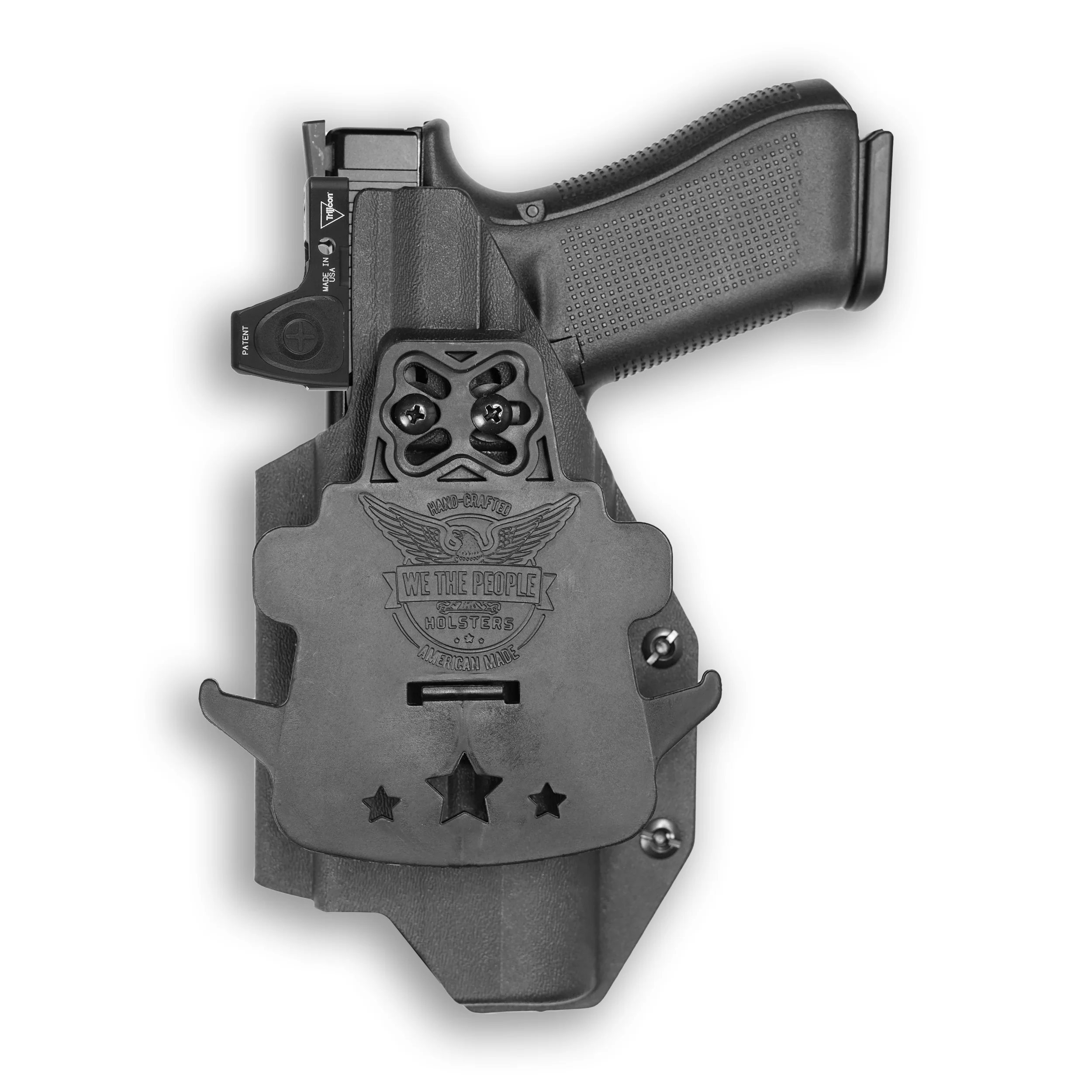 Glock 17 Gen 6 with Surefire X300U-A Light Red Dot Optic Cut OWB Holster - Image 2