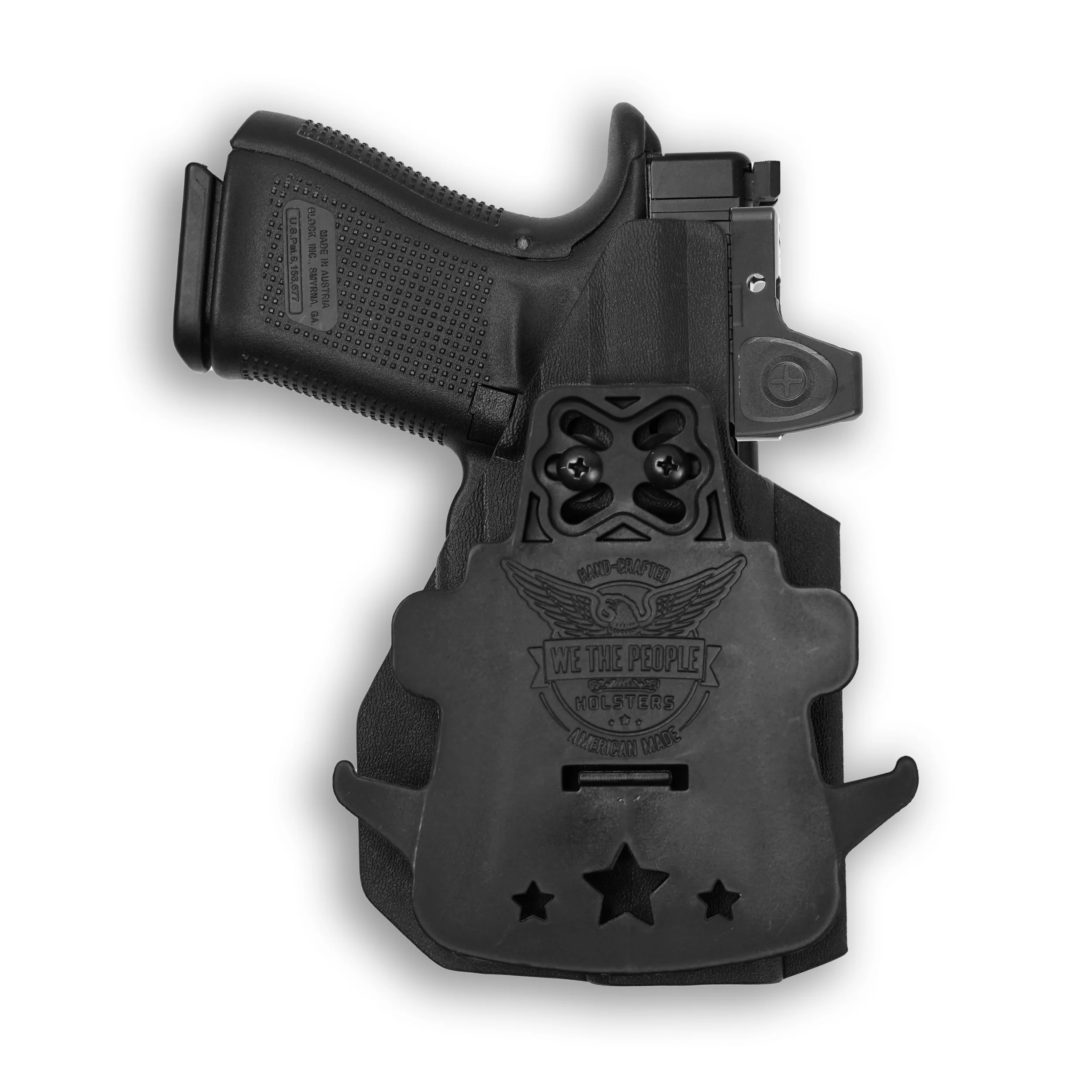 Glock 19/19X MOS with Olight Baldr S Light Red Dot Optic Cut OWB Holster - Image 4