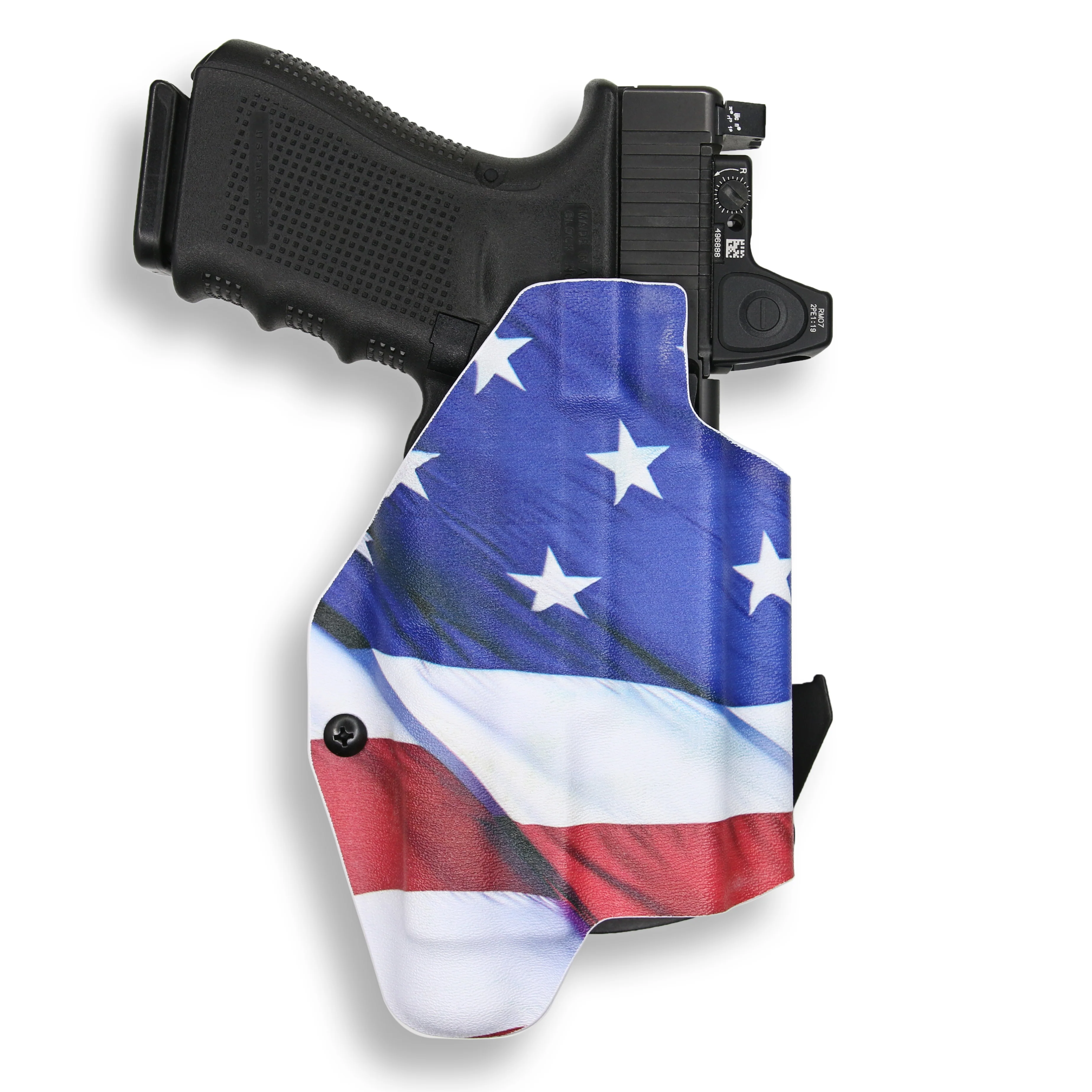 Glock 19/19X MOS with Streamlight TLR-1/1S/HL Light Red Dot Optic Cut OWB Holster - Image 9