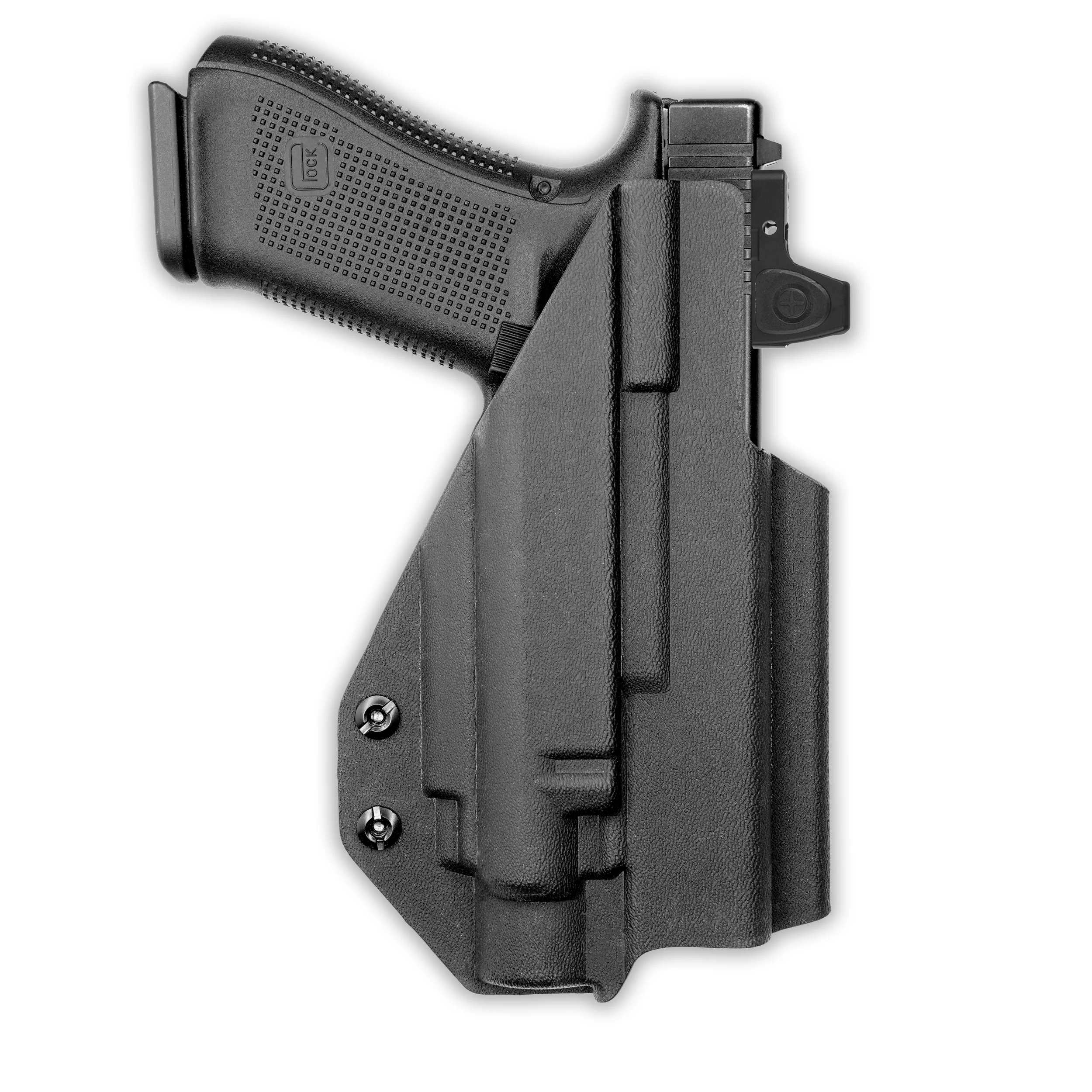Glock 22 Gen 1-4 MOS with Olight Baldr Pro Light Red Dot Optic Cut IWB Holster - Image 4