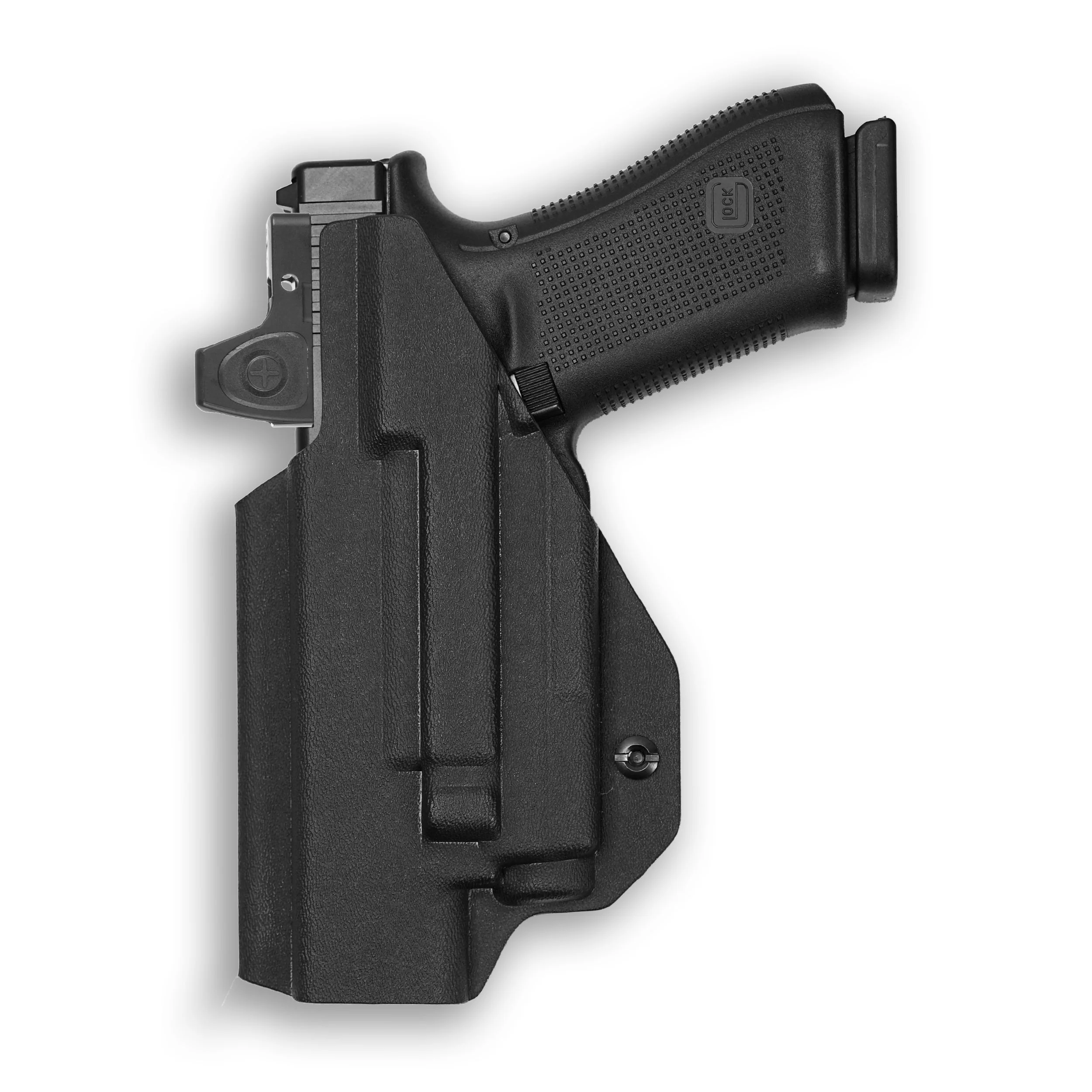 Glock 22 Gen 1-4 MOS with Olight Baldr S Light Red Dot Optic Cut IWB Holster - Image 2